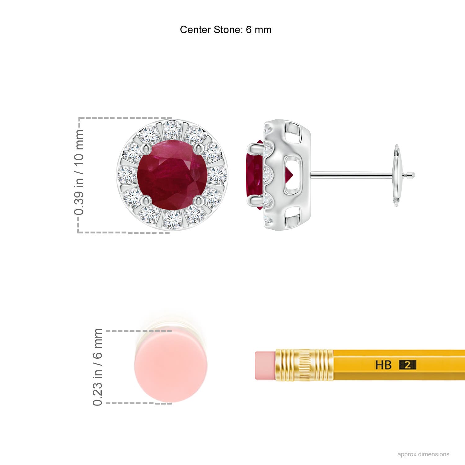 A - Ruby / 2.43 CT / 14 KT White Gold