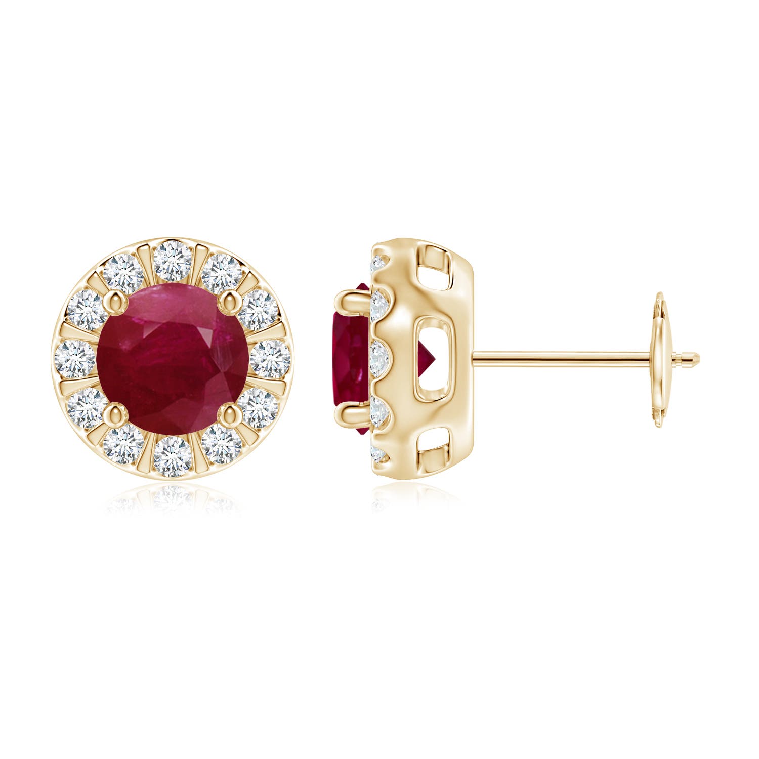 A - Ruby / 2.43 CT / 14 KT Yellow Gold