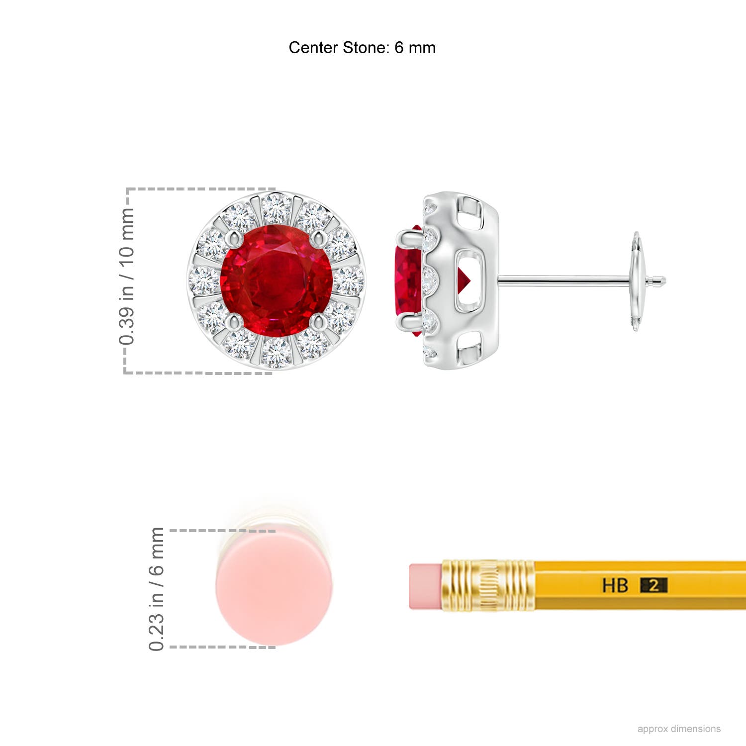 AAA - Ruby / 2.43 CT / 14 KT White Gold