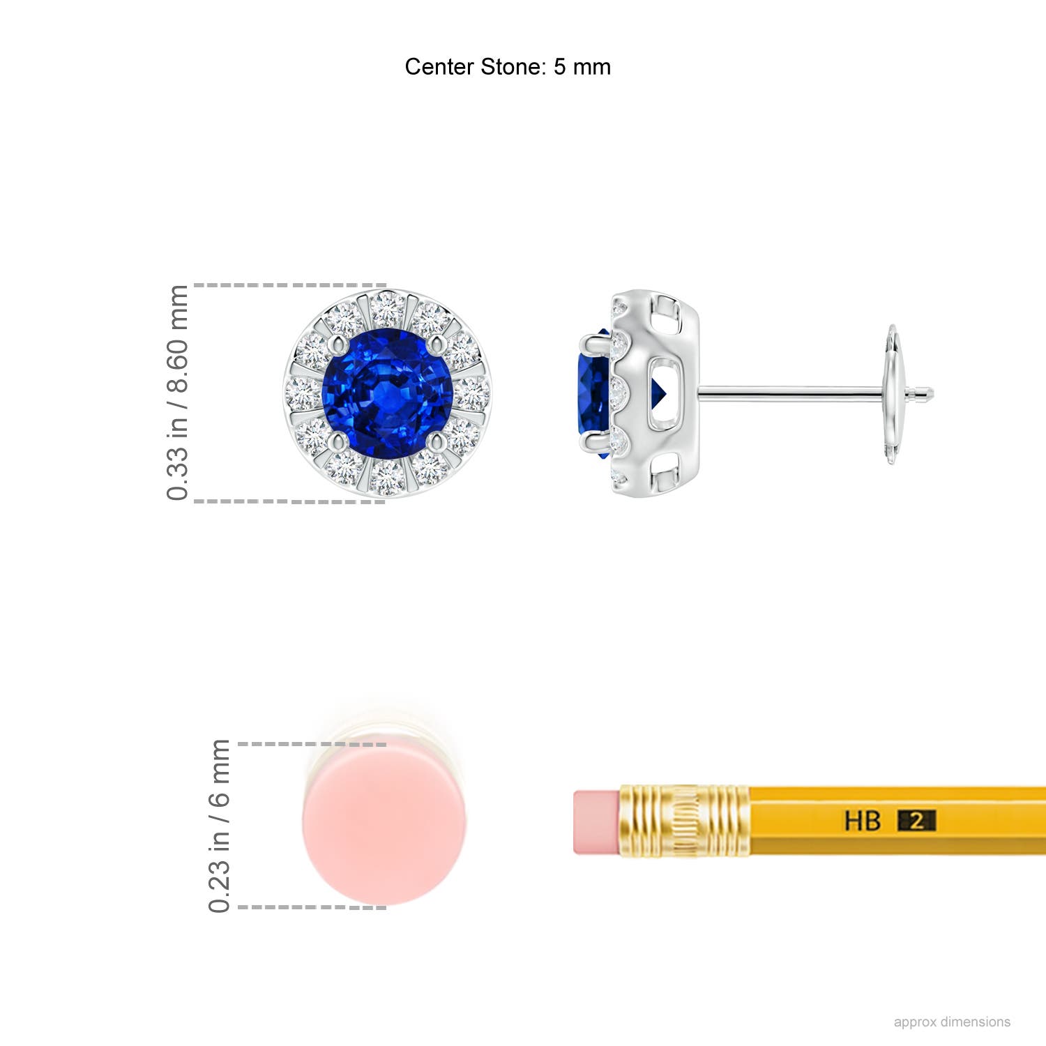 AAAA - Blue Sapphire / 1.49 CT / 14 KT White Gold