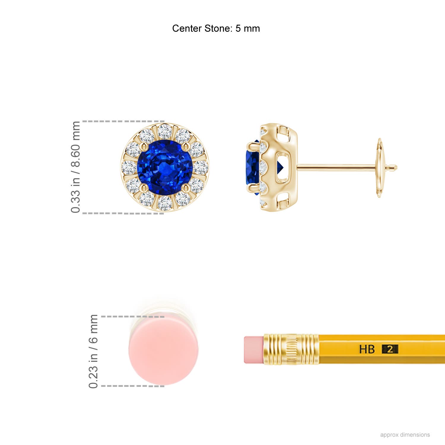 AAAA - Blue Sapphire / 1.49 CT / 14 KT Yellow Gold