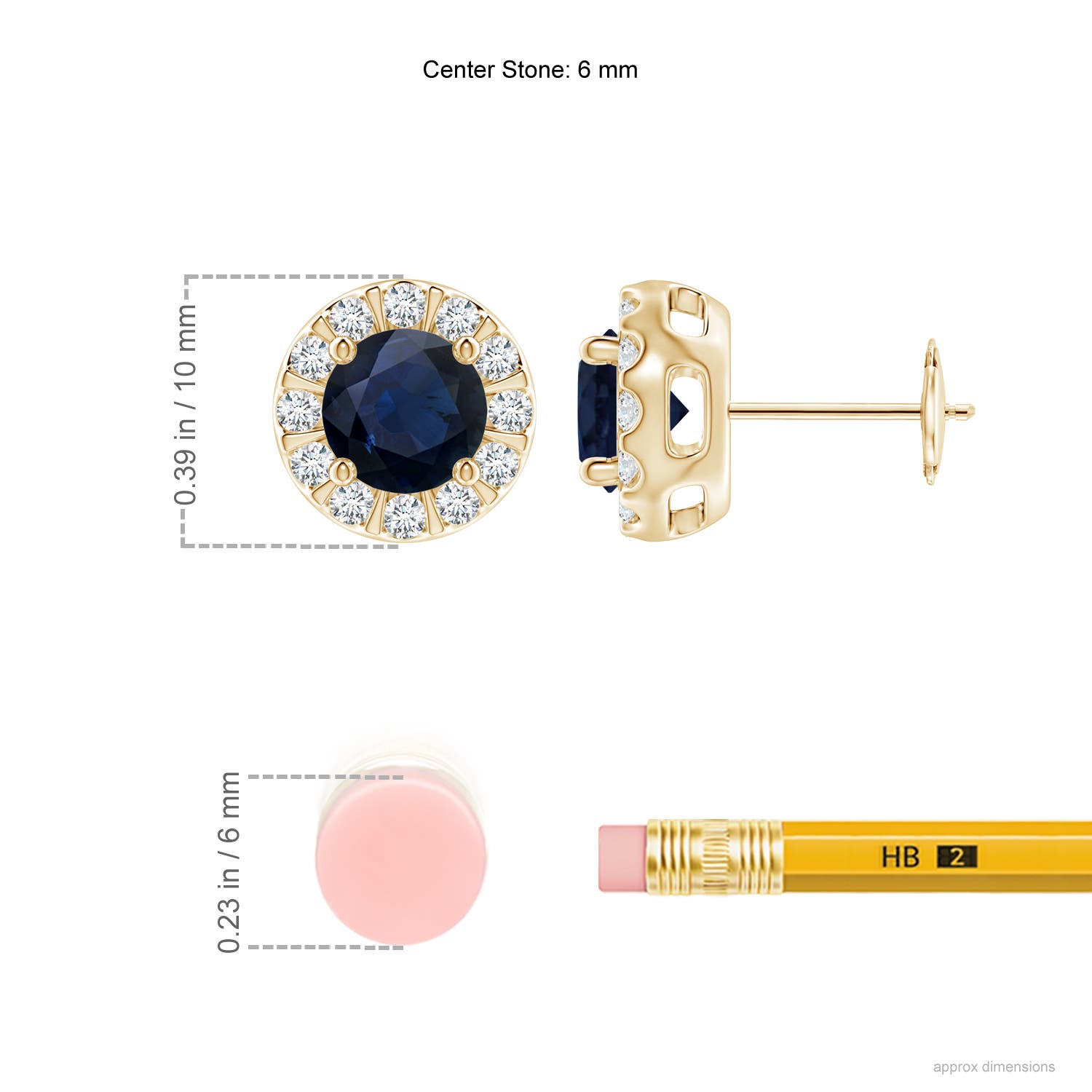 A - Blue Sapphire / 2.43 CT / 14 KT Yellow Gold