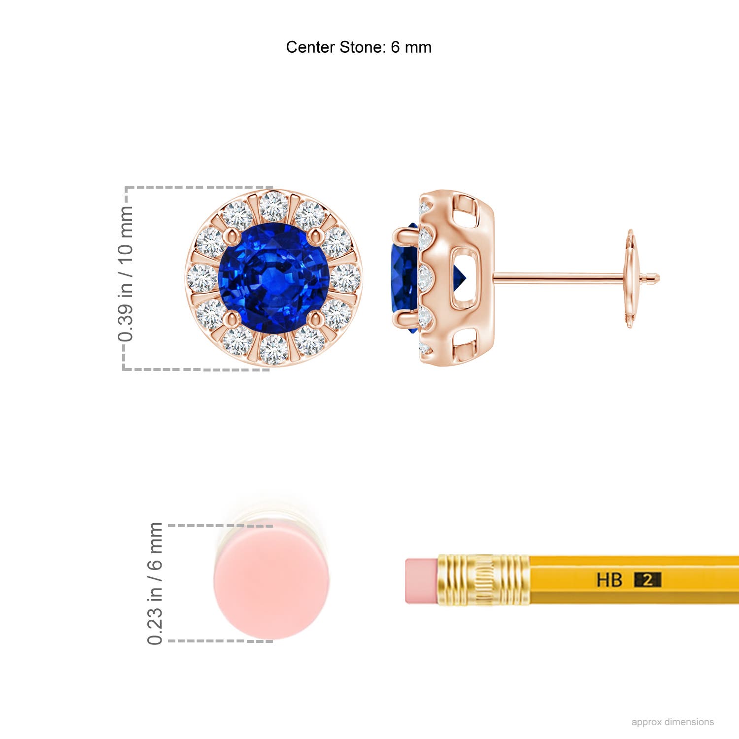 AAAA - Blue Sapphire / 2.43 CT / 14 KT Rose Gold