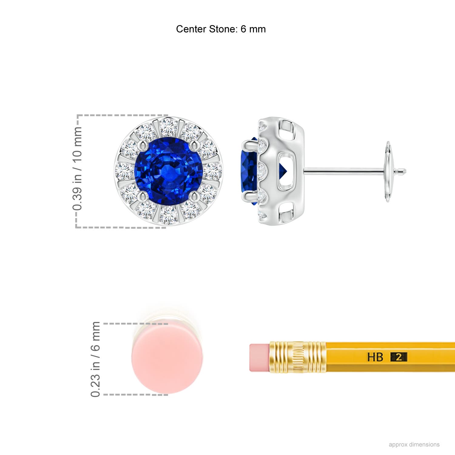 AAAA - Blue Sapphire / 2.43 CT / 14 KT White Gold