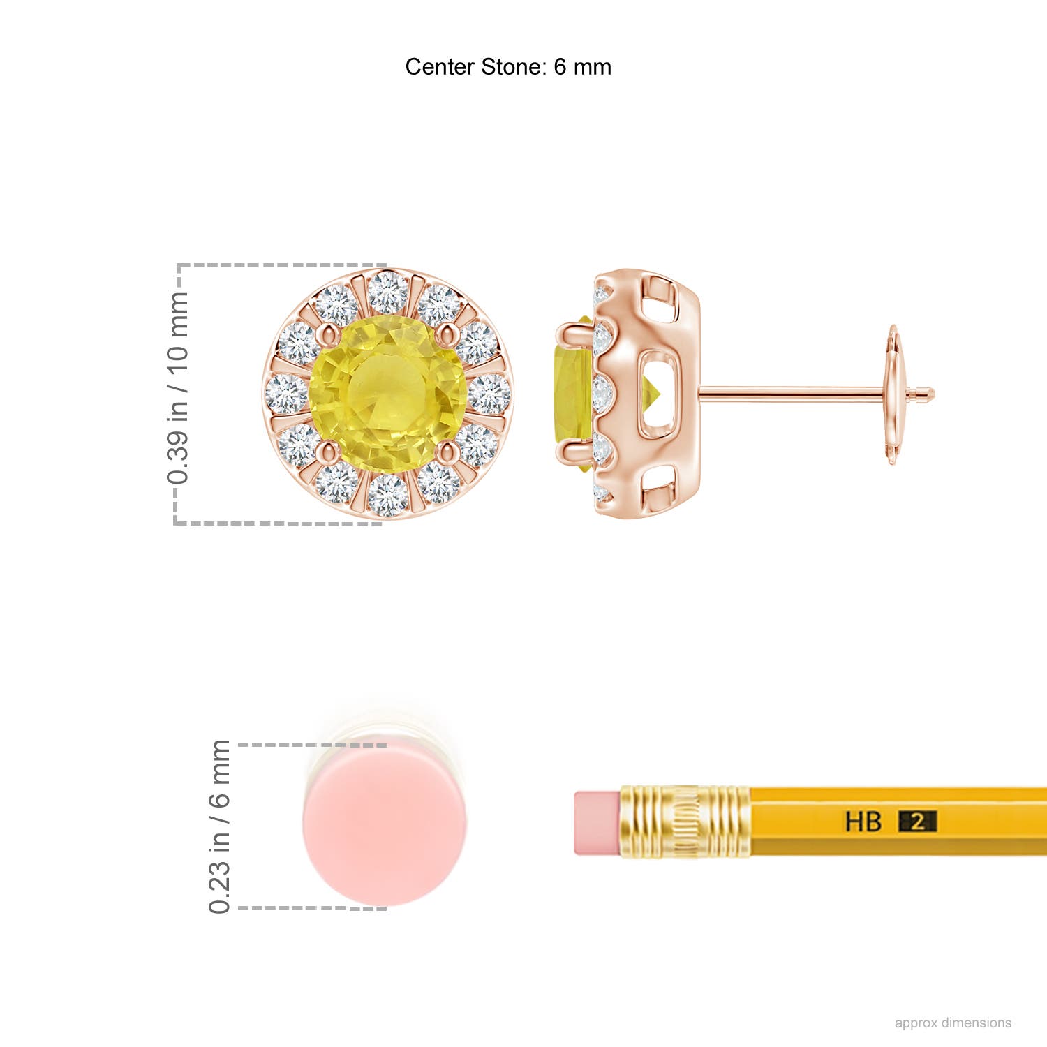 A - Yellow Sapphire / 2.43 CT / 14 KT Rose Gold