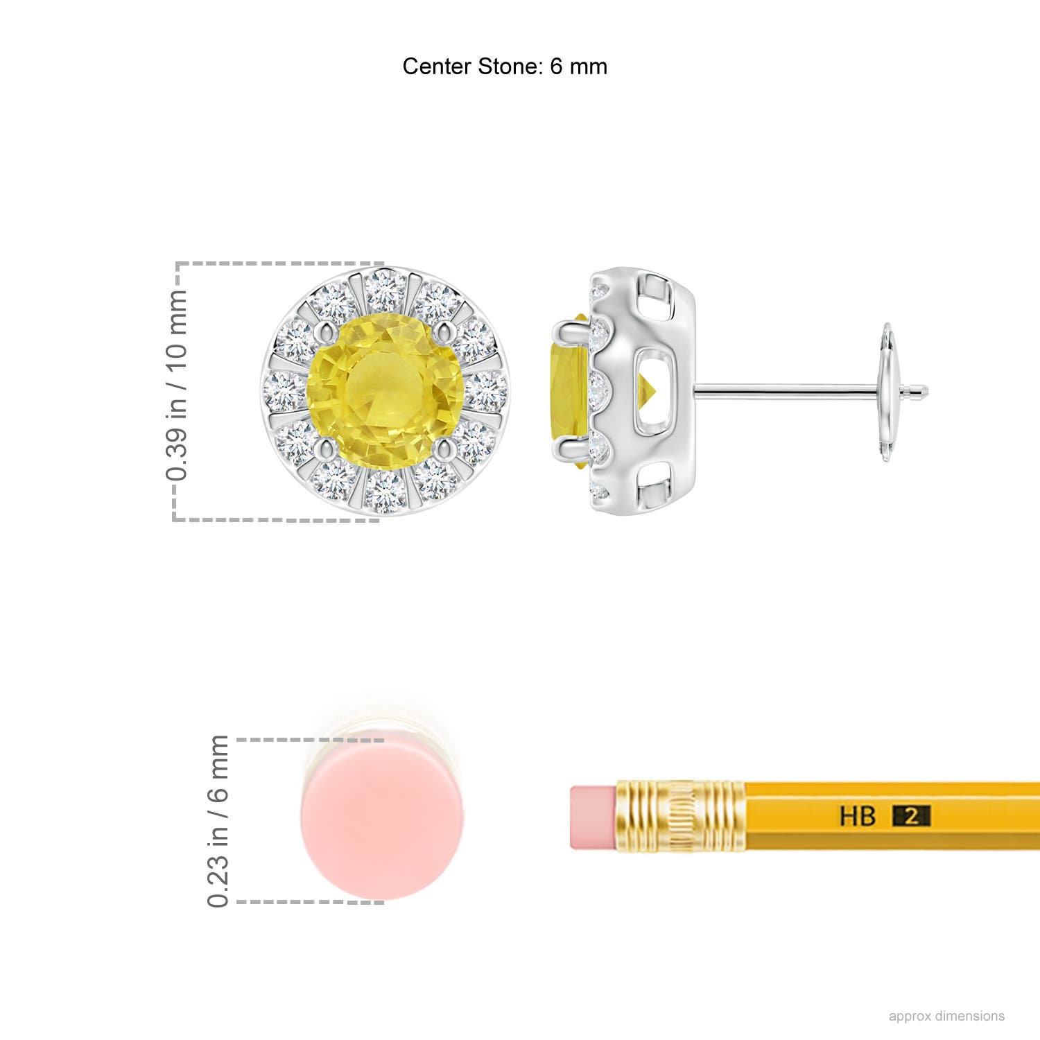 A - Yellow Sapphire / 2.43 CT / 14 KT White Gold