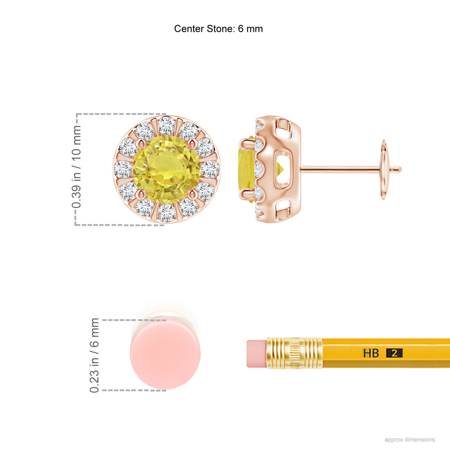 AA - Yellow Sapphire / 2.43 CT / 14 KT Rose Gold