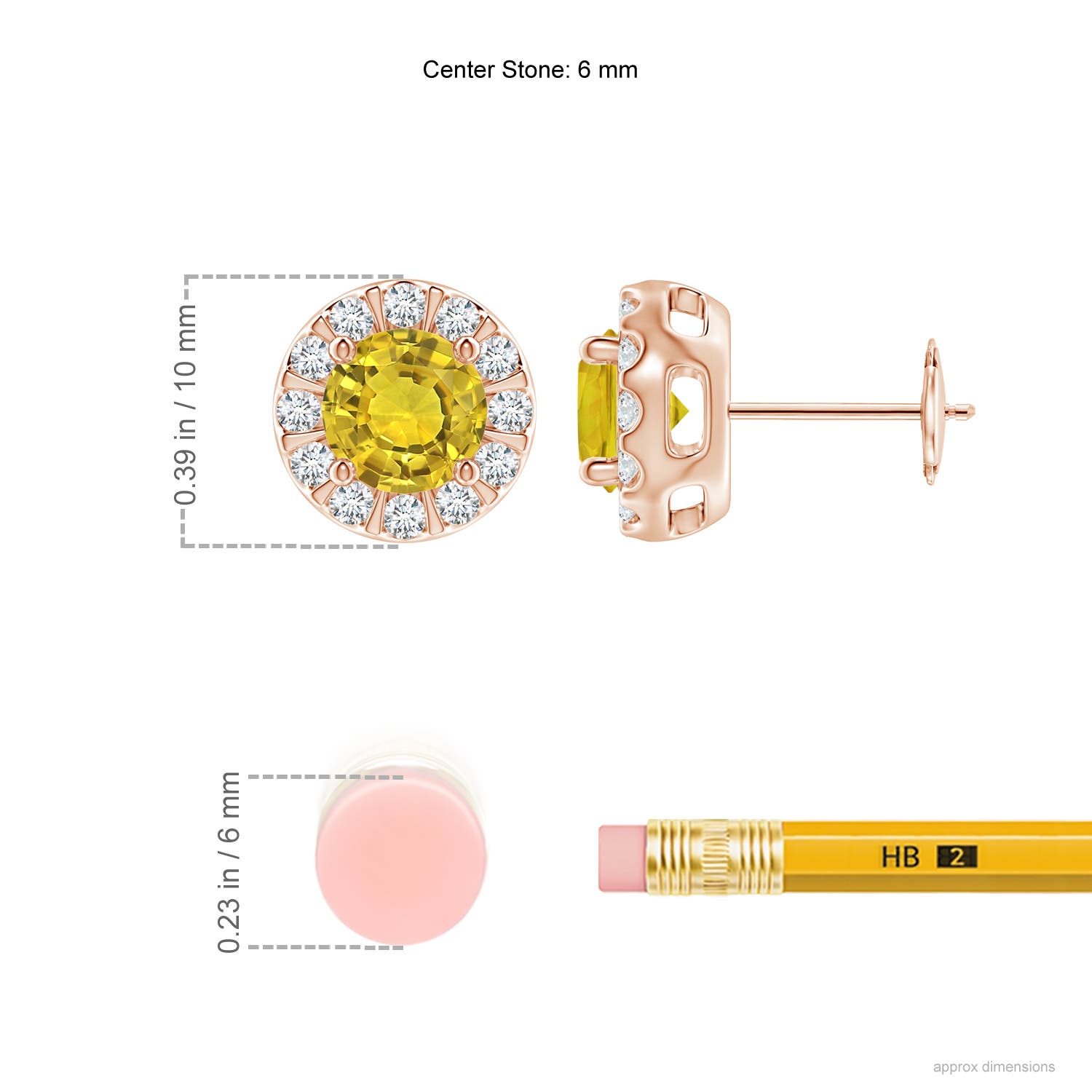 AAAA - Yellow Sapphire / 2.43 CT / 14 KT Rose Gold