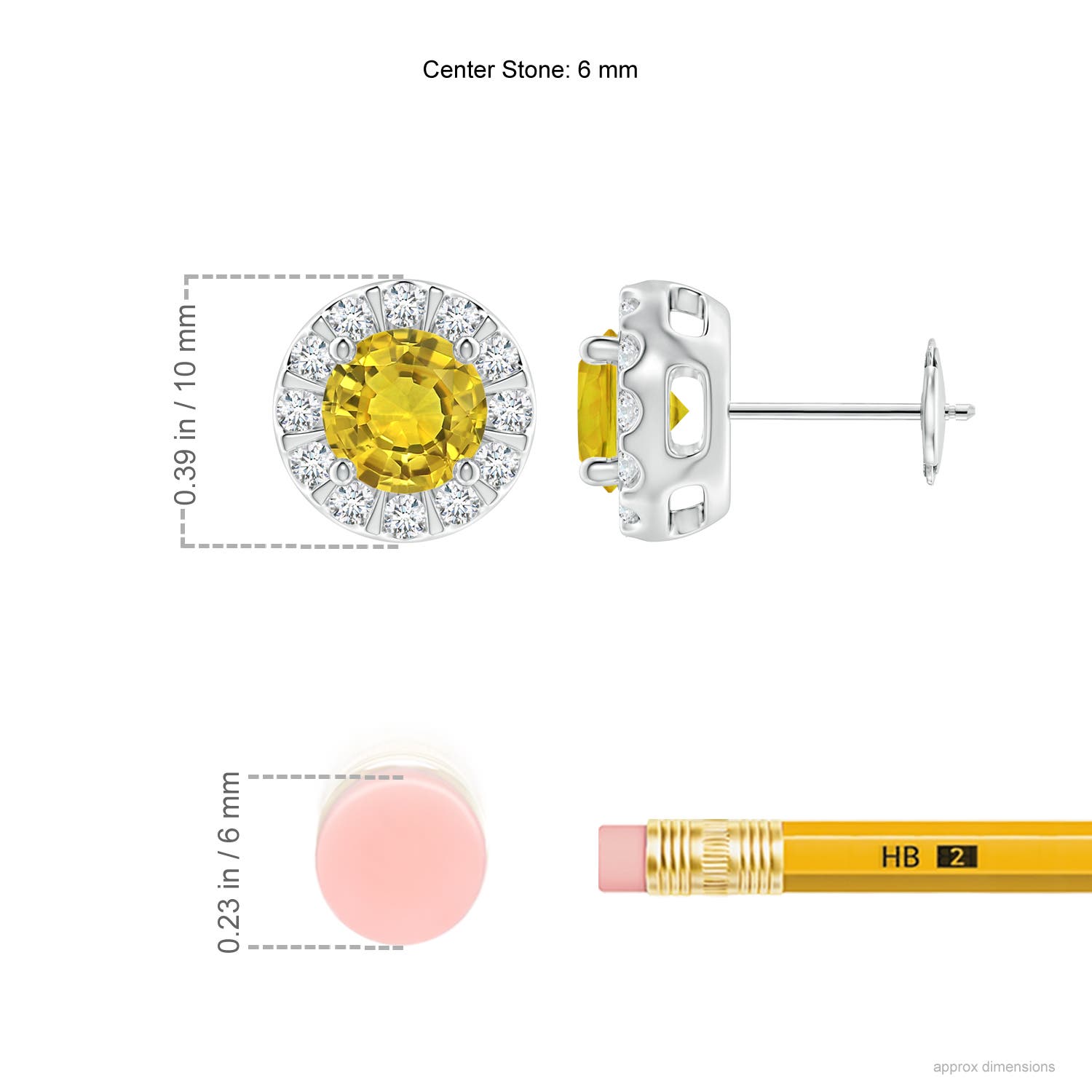 AAAA - Yellow Sapphire / 2.43 CT / 14 KT White Gold