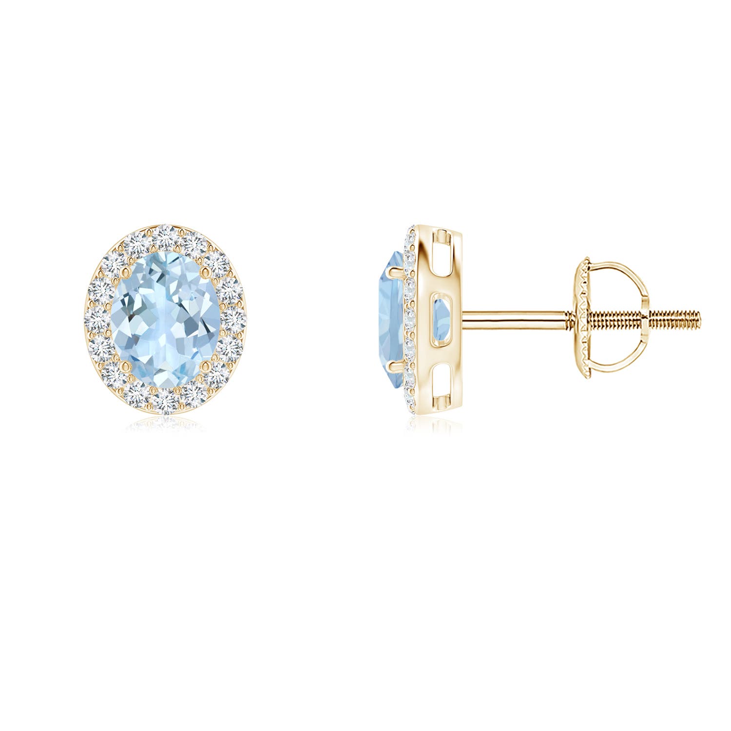 AA - Aquamarine / 0.76 CT / 14 KT Yellow Gold