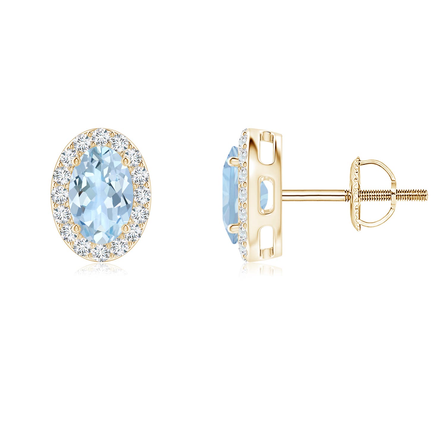 AA - Aquamarine / 0.99 CT / 14 KT Yellow Gold