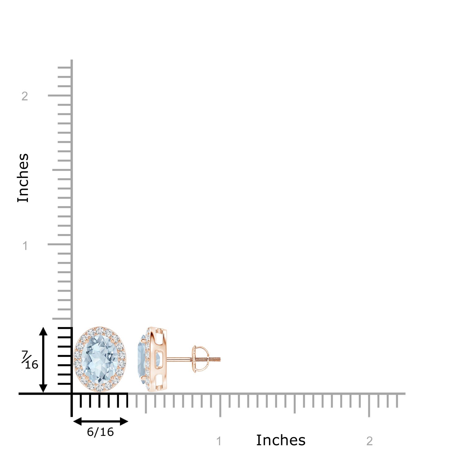 A - Aquamarine / 2.36 CT / 14 KT Rose Gold