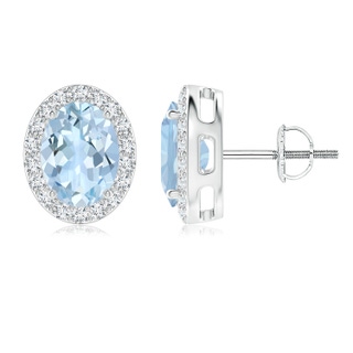 Oval AA Aquamarine