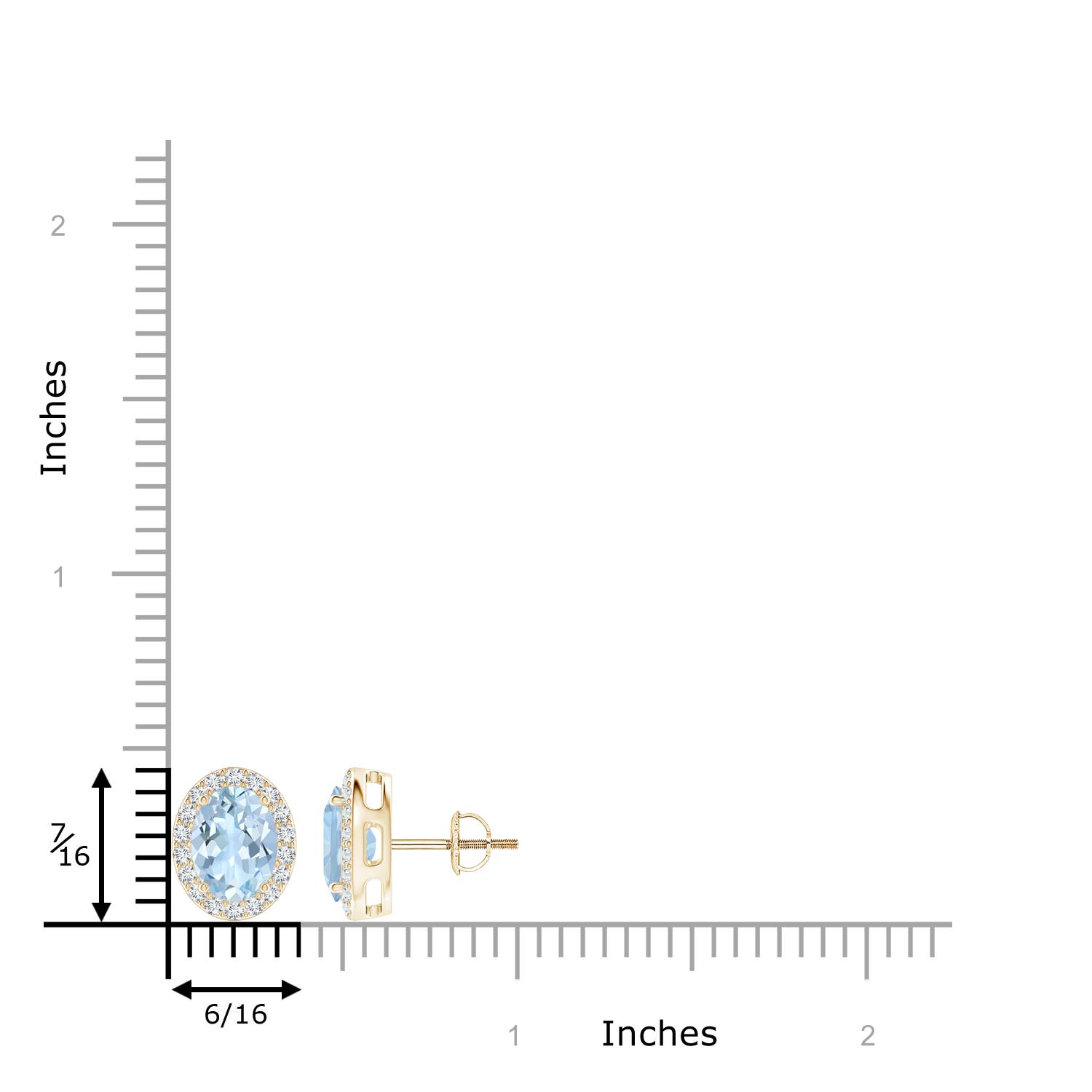 AA - Aquamarine / 2.36 CT / 14 KT Yellow Gold