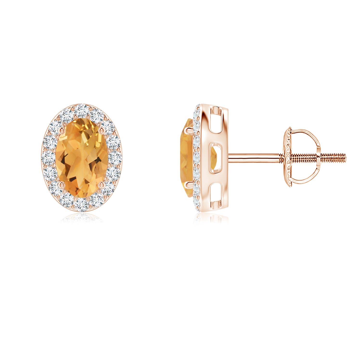 A - Citrine / 0.99 CT / 14 KT Rose Gold