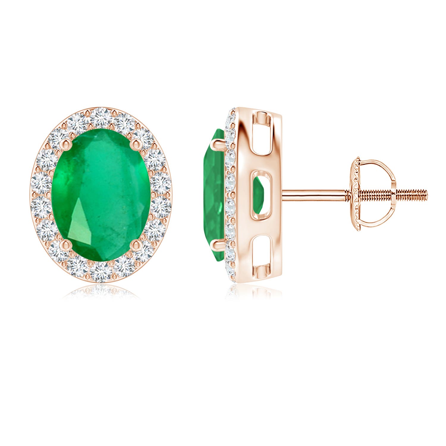 A - Emerald / 2.56 CT / 14 KT Rose Gold