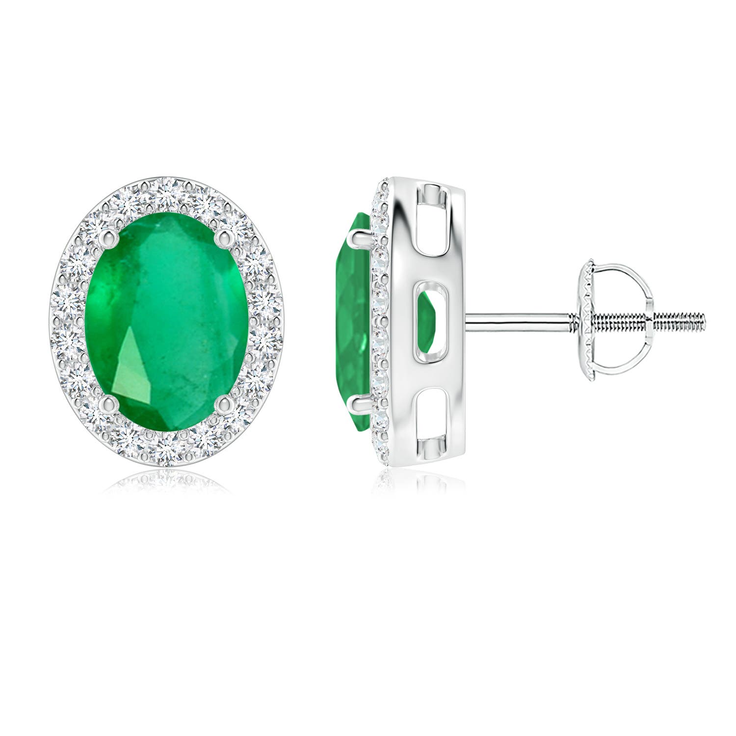 A - Emerald / 2.56 CT / 14 KT White Gold