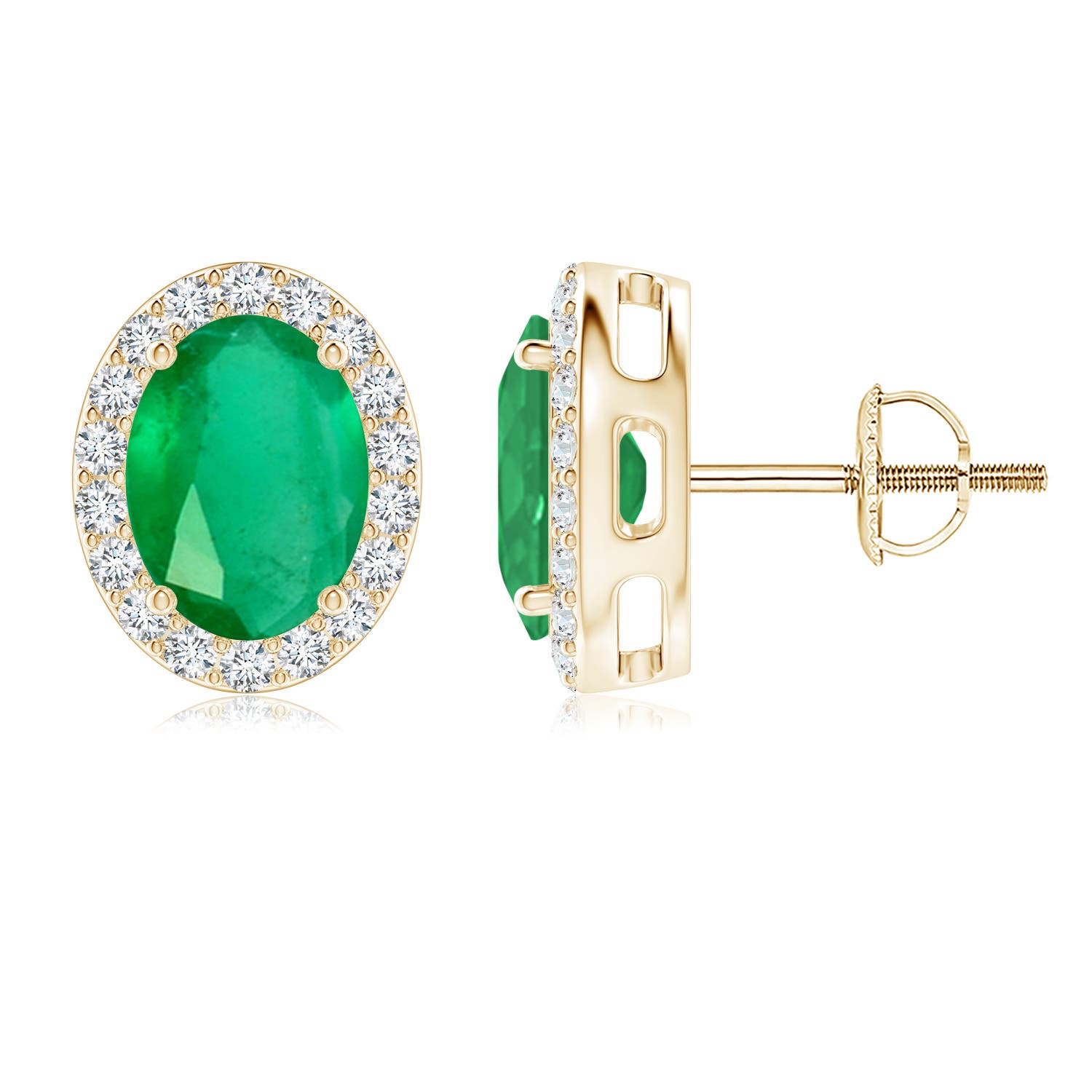 A - Emerald / 2.56 CT / 14 KT Yellow Gold