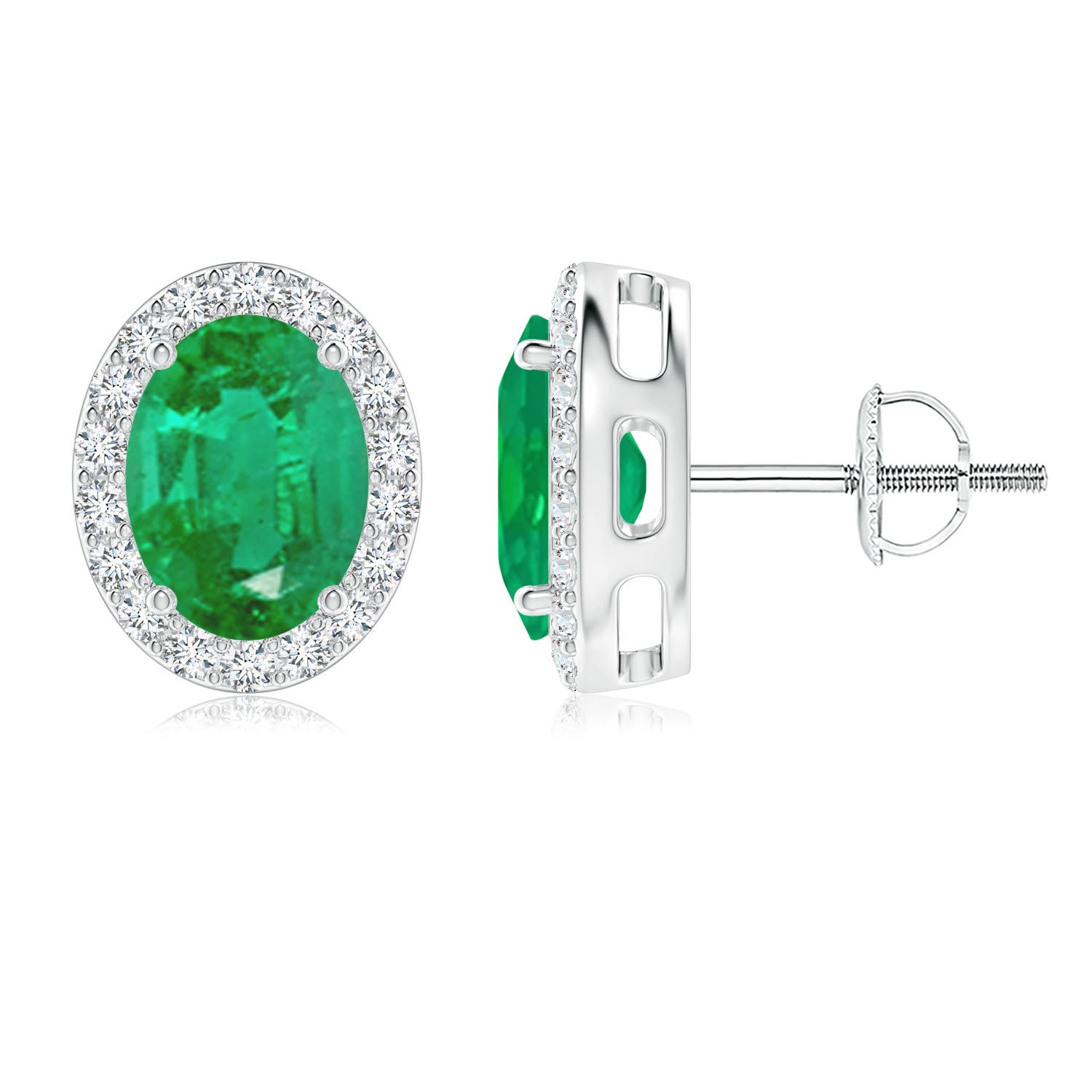 AA - Emerald / 2.56 CT / 14 KT White Gold