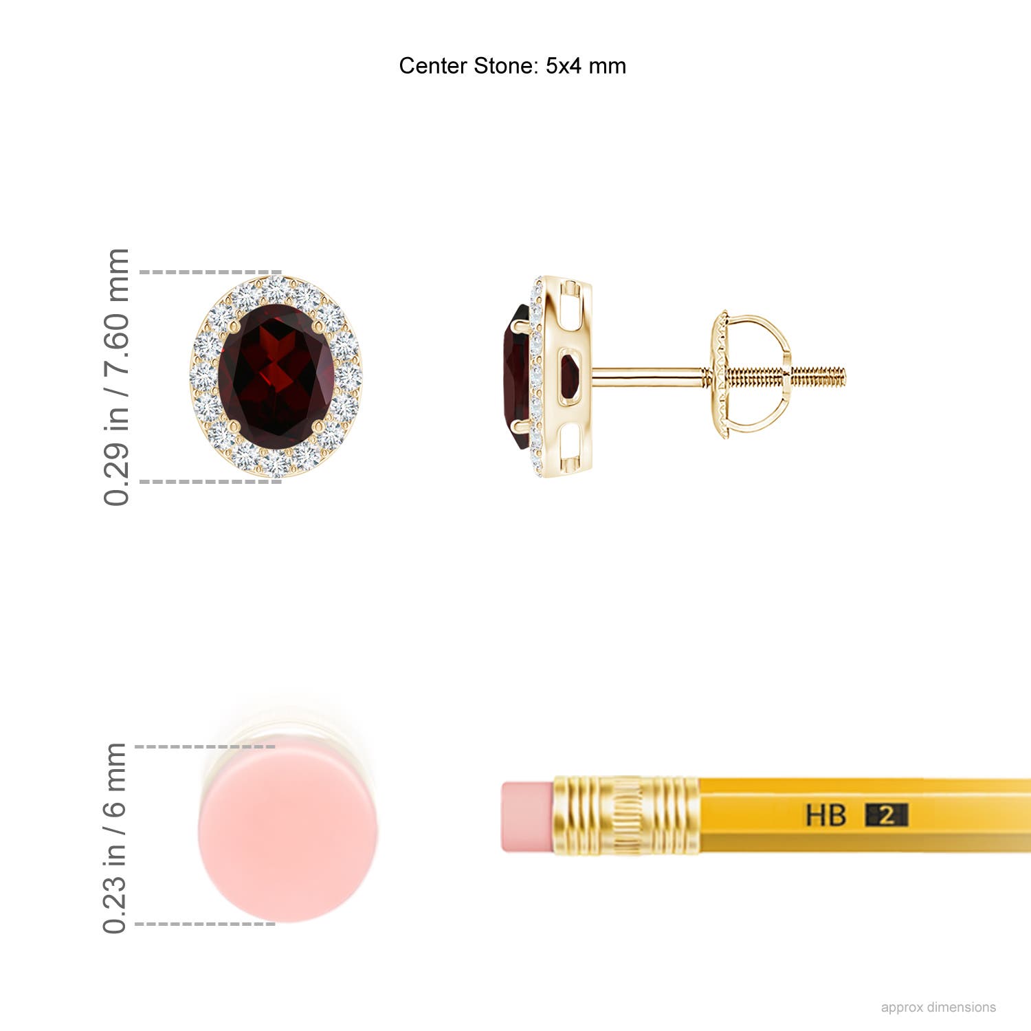 A - Garnet / 1.06 CT / 14 KT Yellow Gold