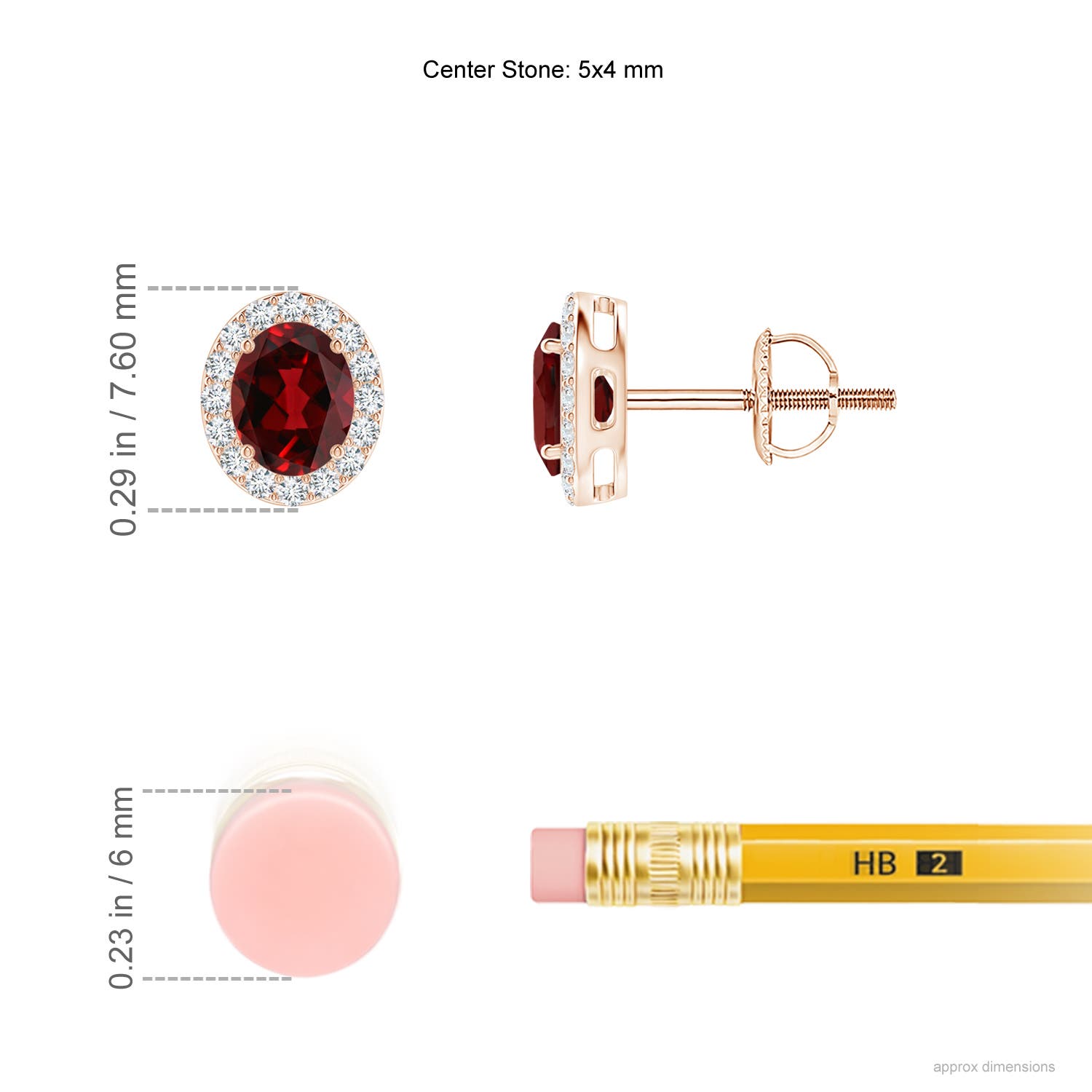 AAAA - Garnet / 1.06 CT / 14 KT Rose Gold