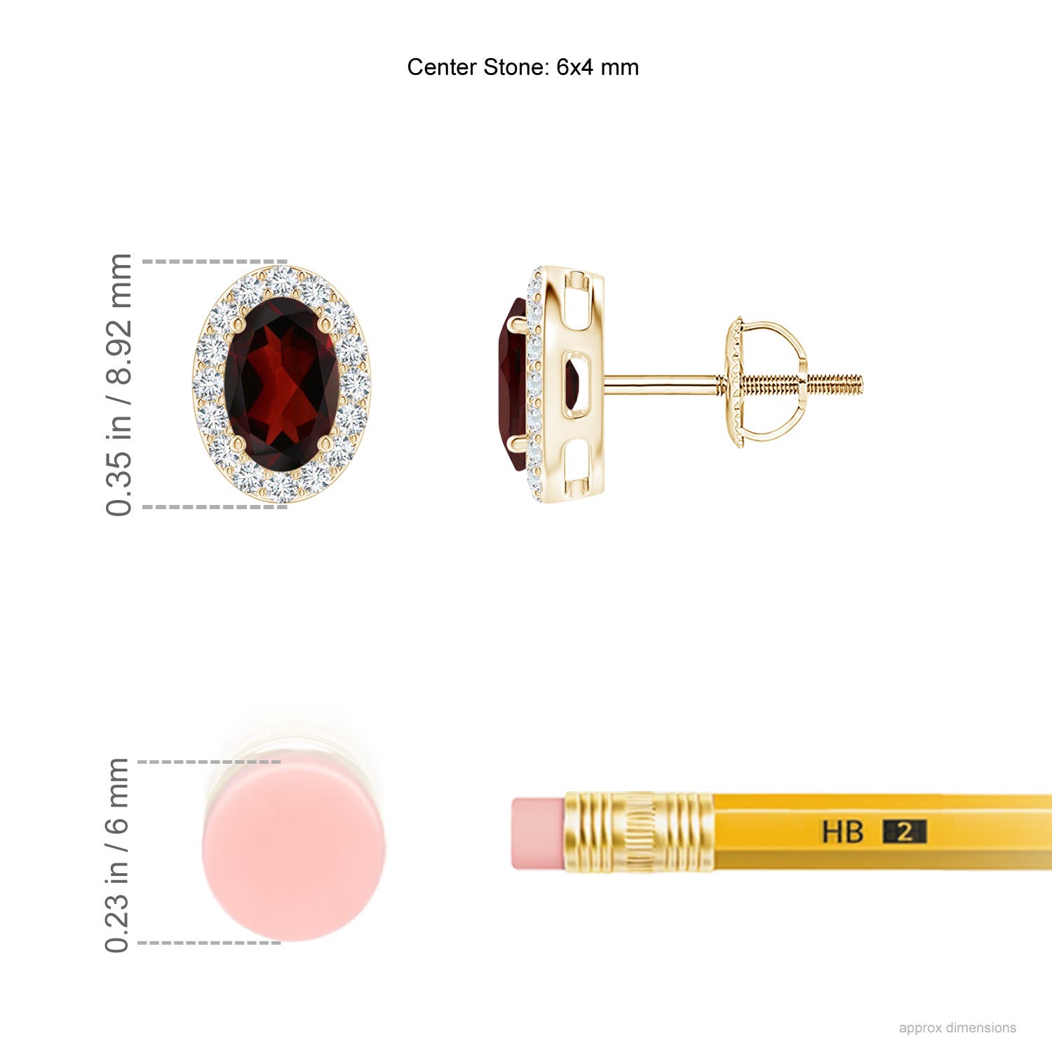 AA - Garnet / 1.29 CT / 14 KT Yellow Gold