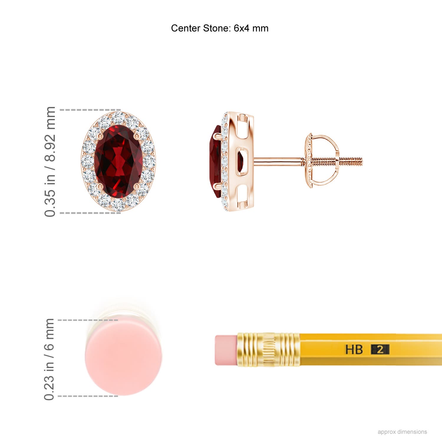 AAAA - Garnet / 1.29 CT / 14 KT Rose Gold