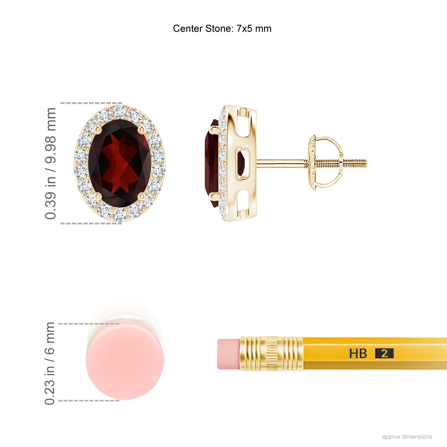 AA - Garnet / 2.09 CT / 14 KT Yellow Gold