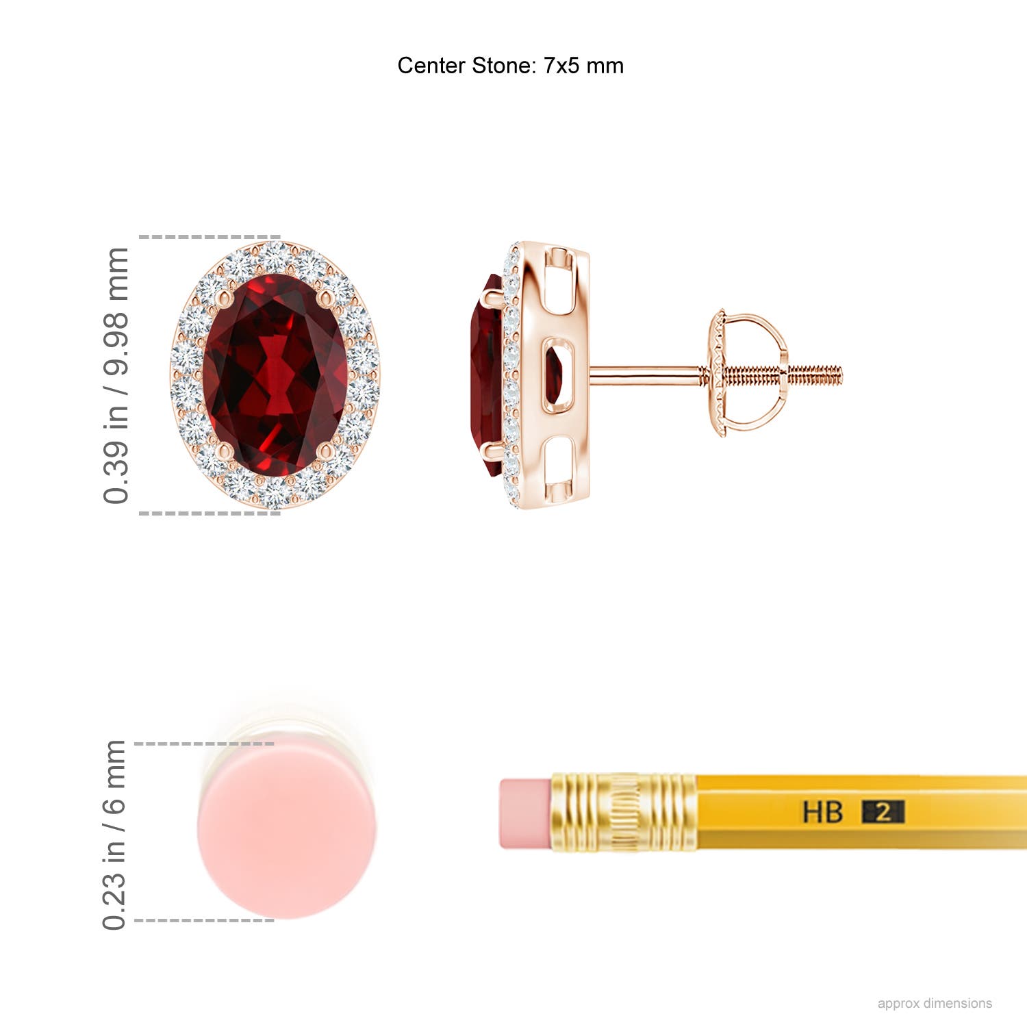 AAAA - Garnet / 2.09 CT / 14 KT Rose Gold