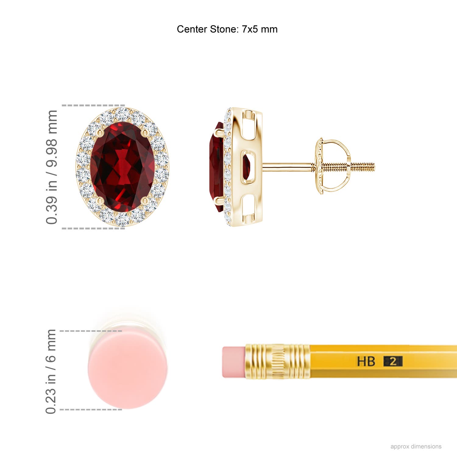 AAAA - Garnet / 2.09 CT / 14 KT Yellow Gold