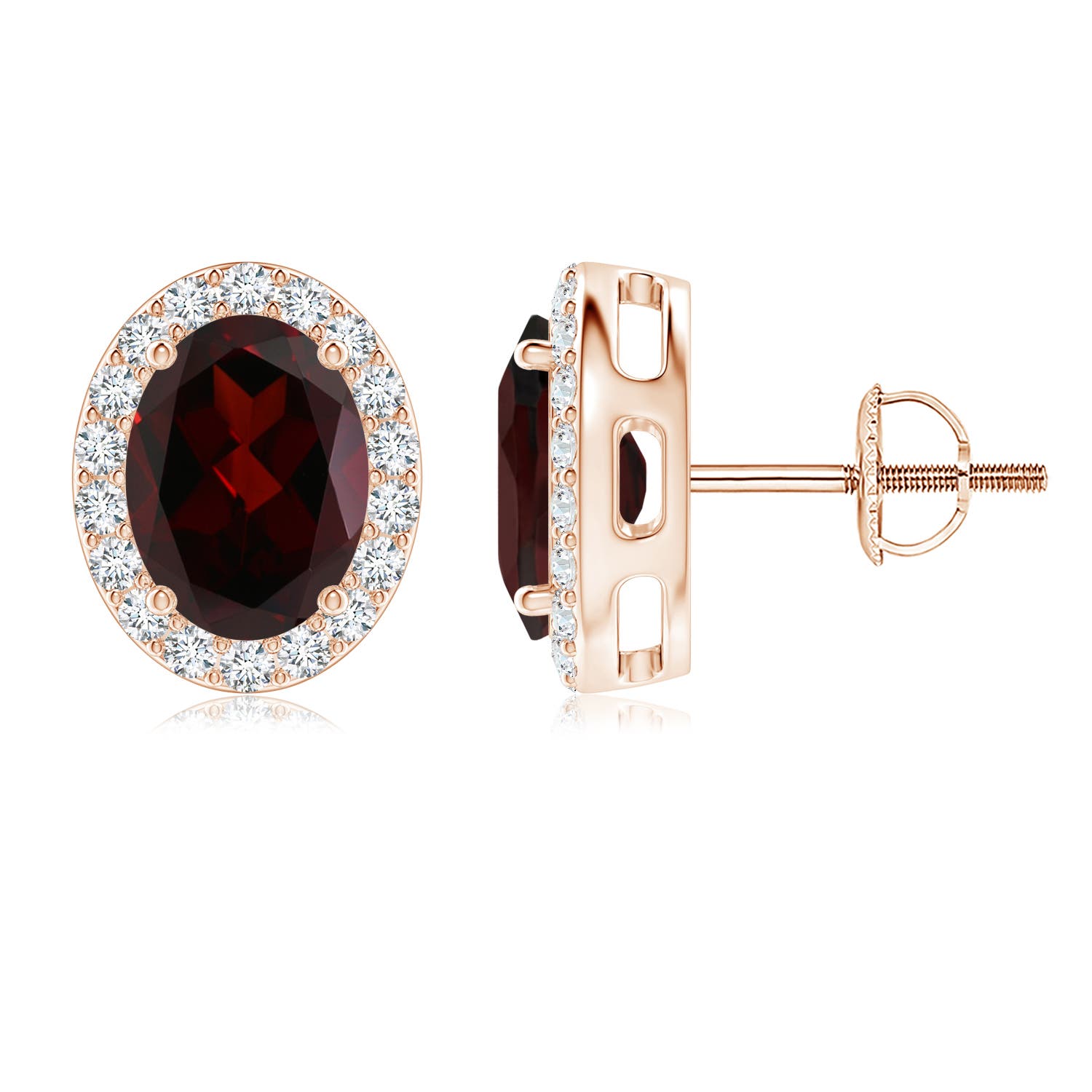 A - Garnet / 3.26 CT / 14 KT Rose Gold