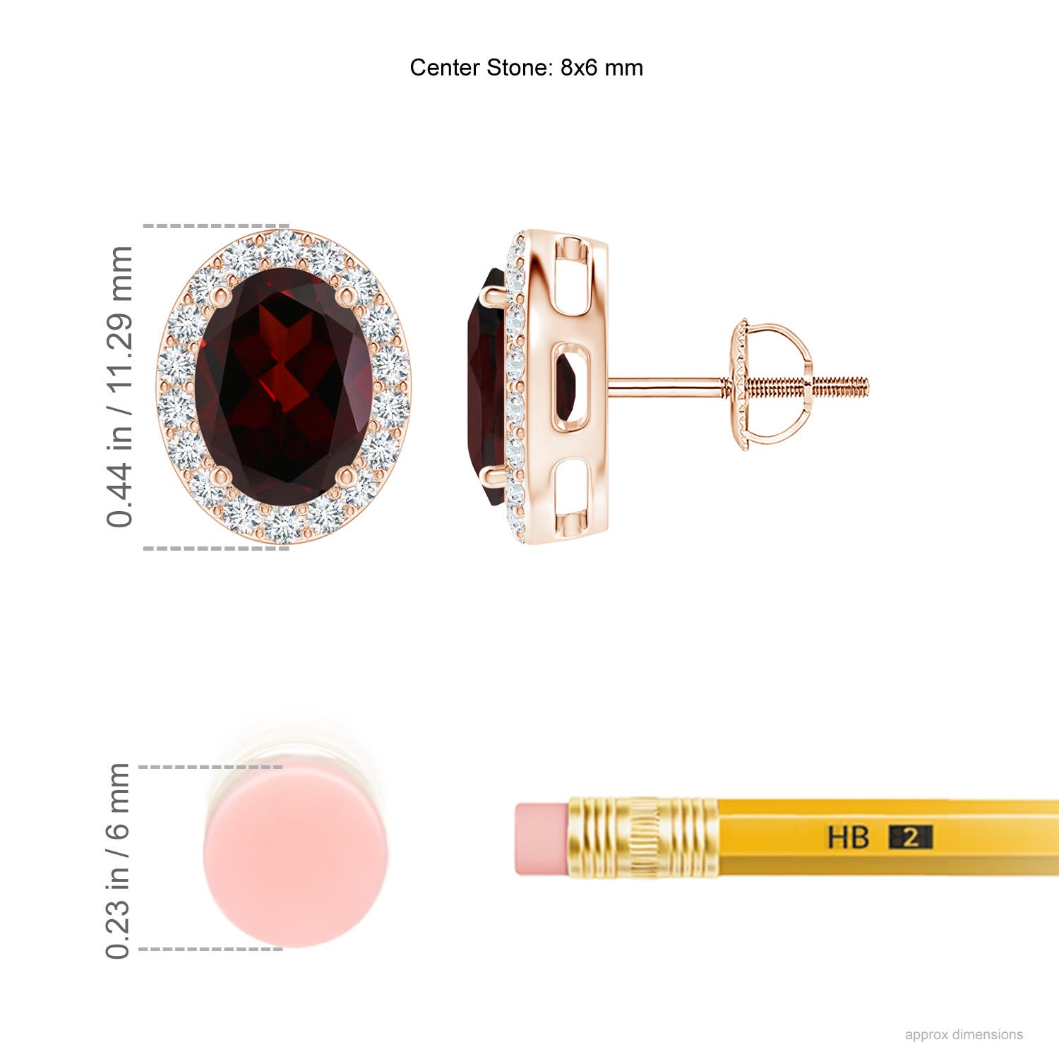 A - Garnet / 3.26 CT / 14 KT Rose Gold