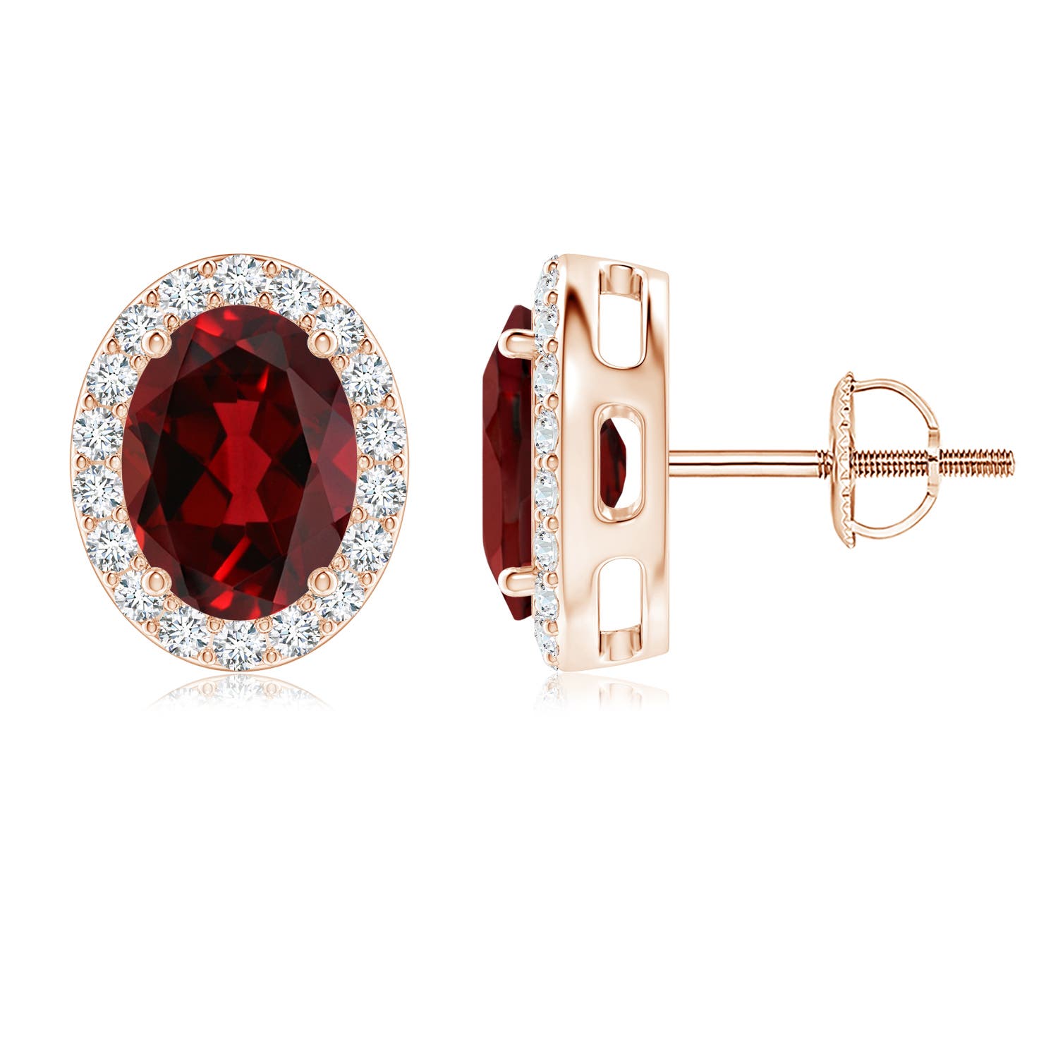 AAAA - Garnet / 3.26 CT / 14 KT Rose Gold