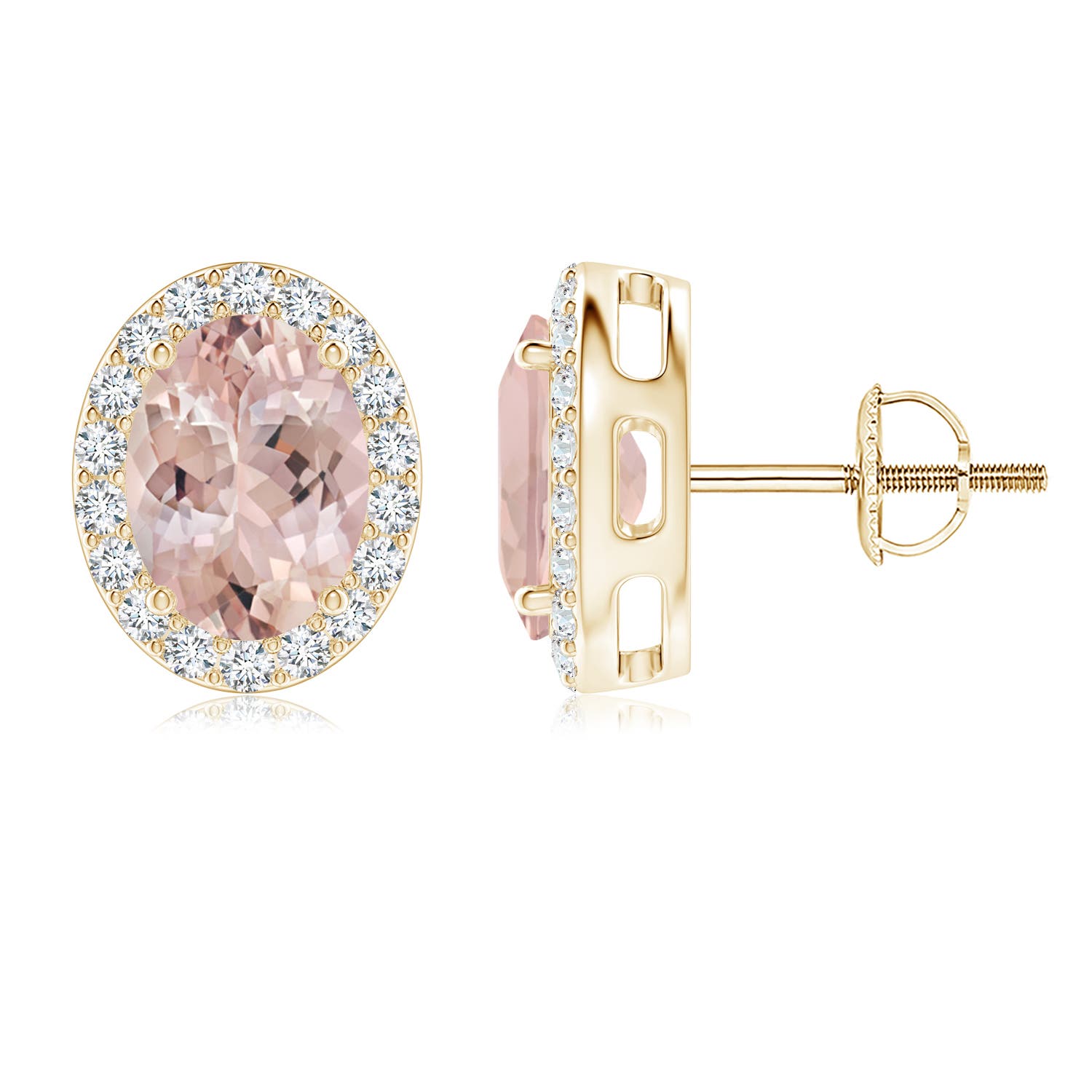 AA - Morganite / 2.56 CT / 14 KT Yellow Gold