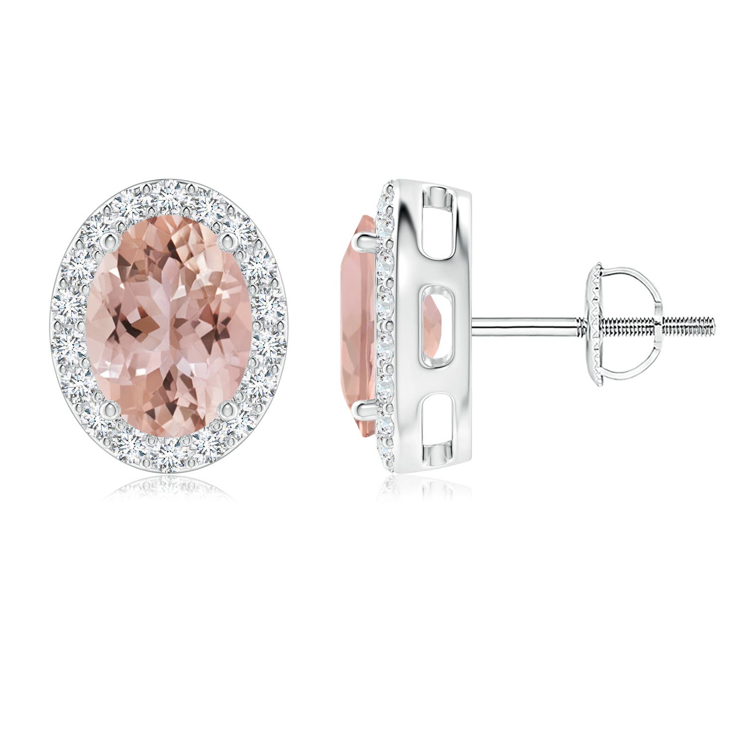 AAA - Morganite / 2.56 CT / 14 KT White Gold