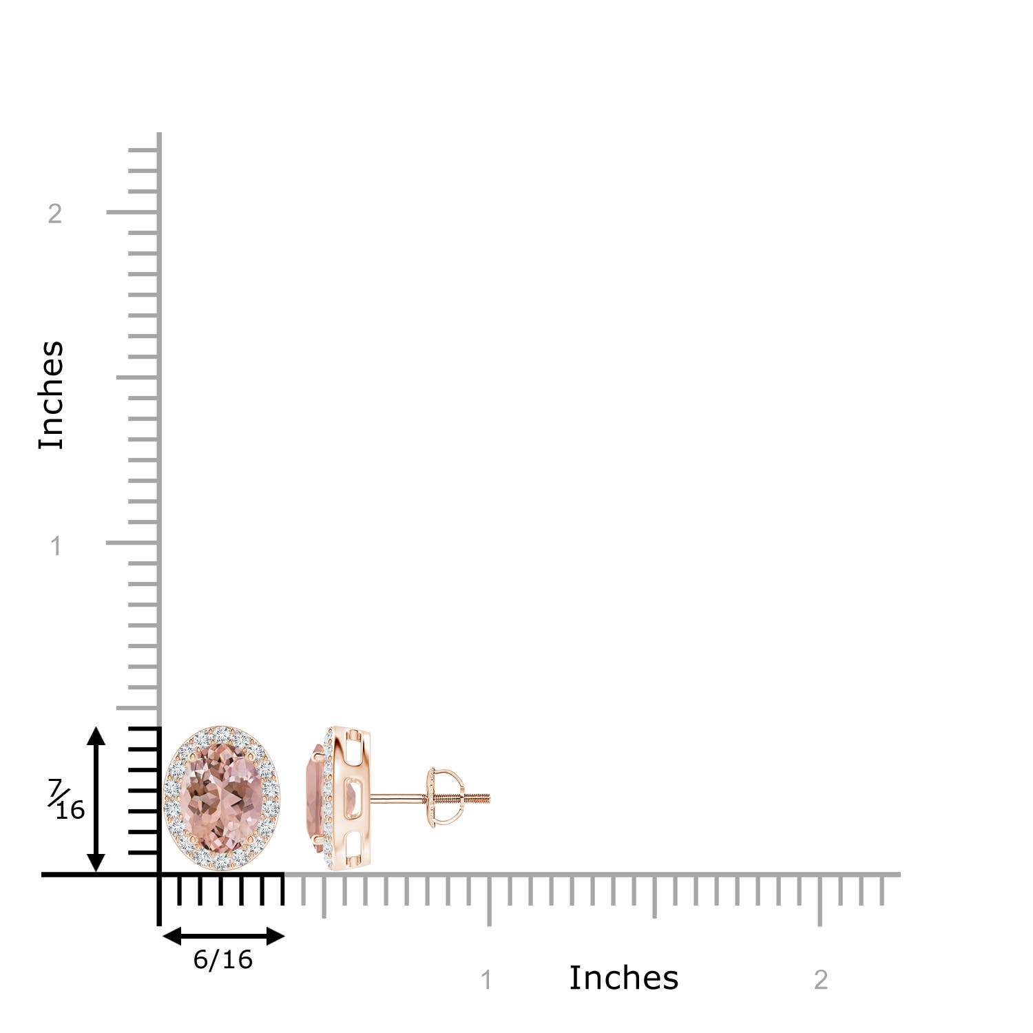 AAAA - Morganite / 2.56 CT / 14 KT Rose Gold