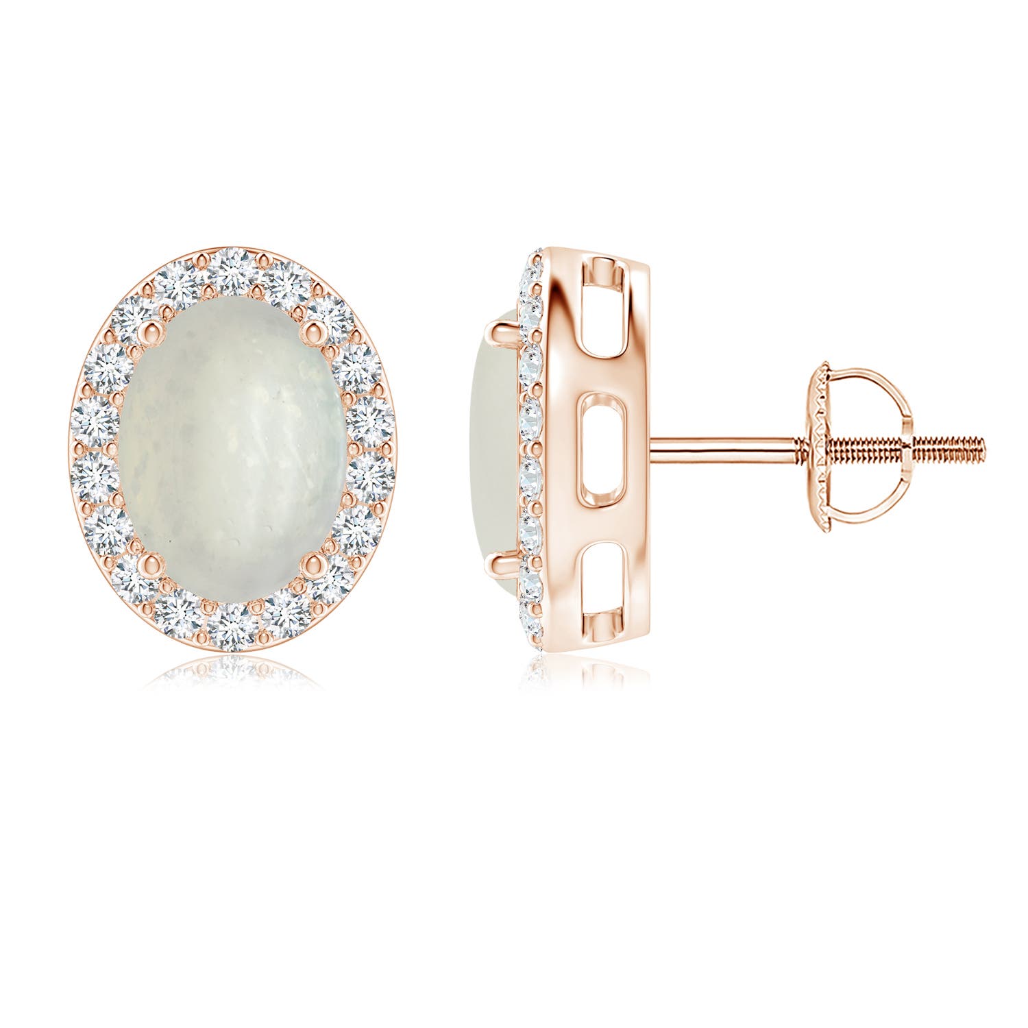 A - Moonstone / 2.56 CT / 14 KT Rose Gold