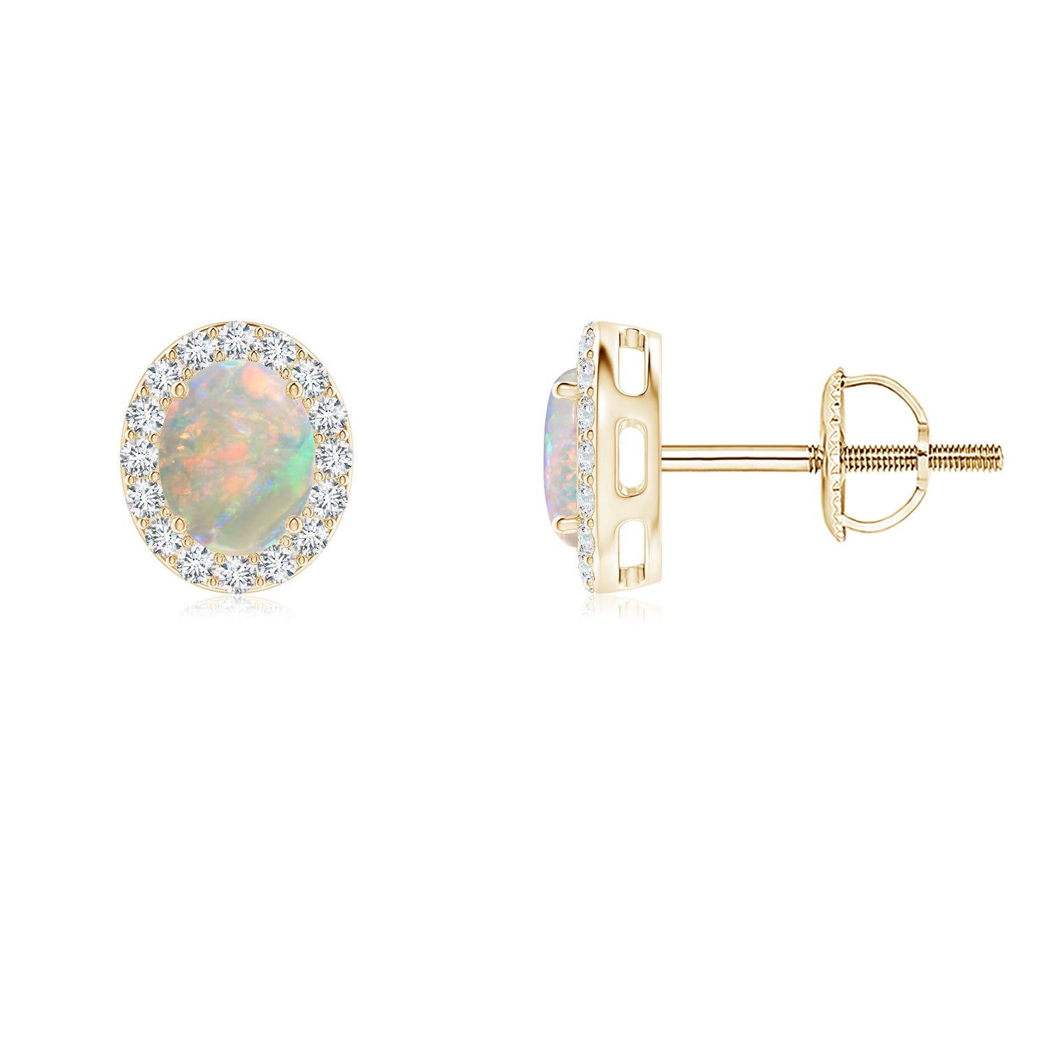 AAAA - Opal / 0.62 CT / 14 KT Yellow Gold