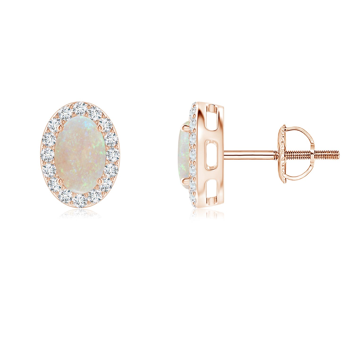 AA - Opal / 0.75 CT / 14 KT Rose Gold