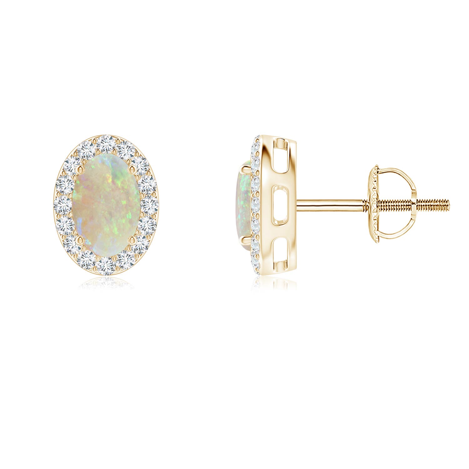 AAA - Opal / 0.75 CT / 14 KT Yellow Gold