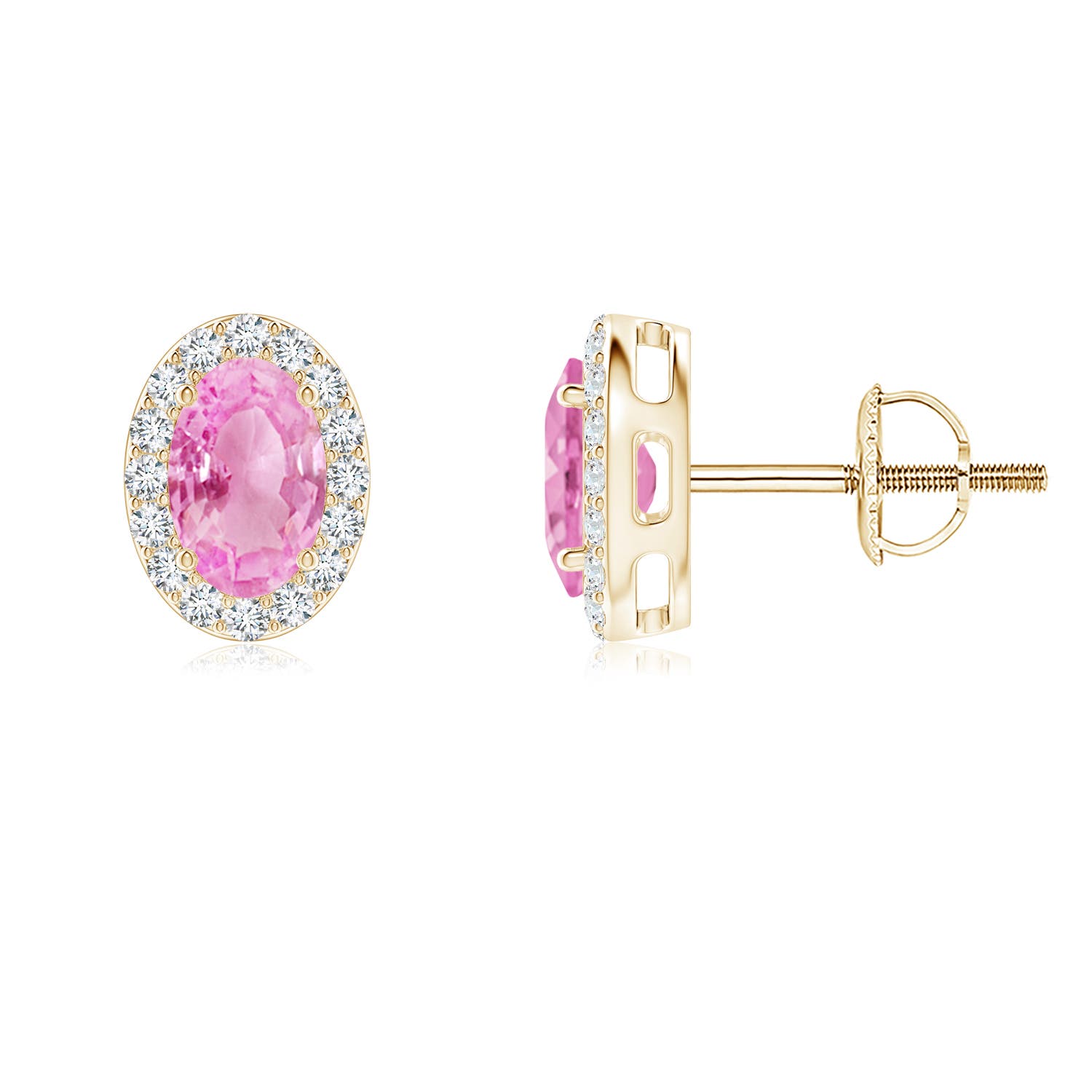 A - Pink Sapphire / 1.29 CT / 14 KT Yellow Gold