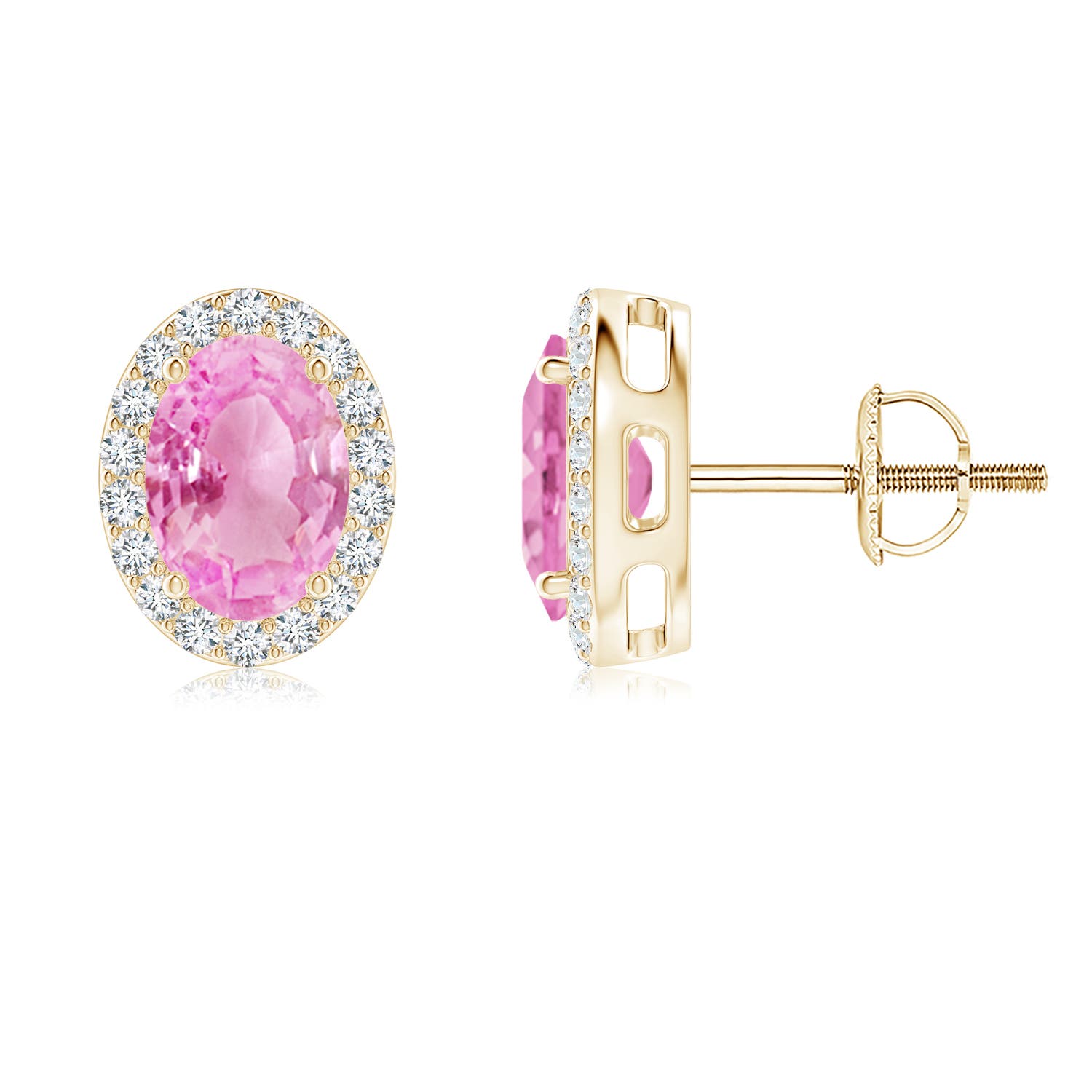 A - Pink Sapphire / 1.99 CT / 14 KT Yellow Gold