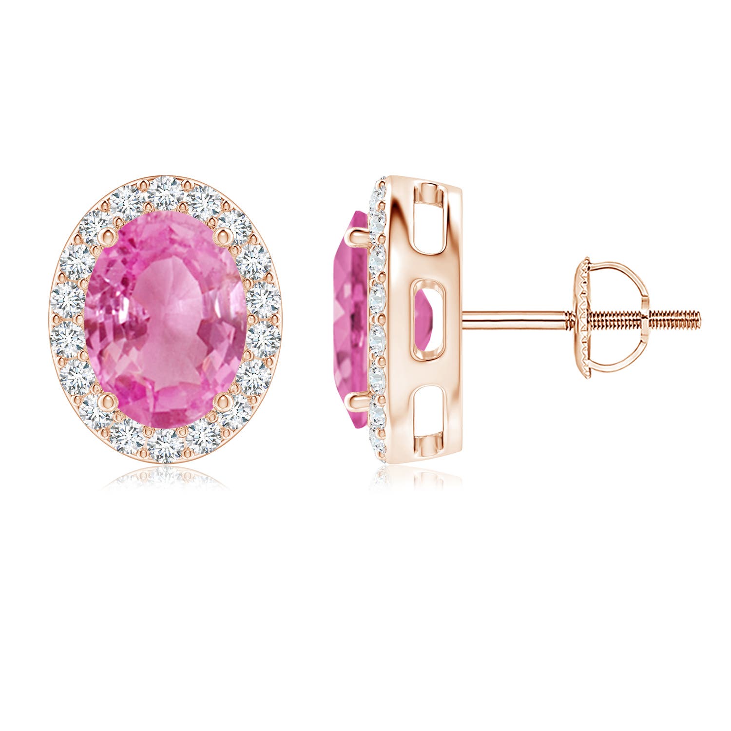 AA - Pink Sapphire / 3.26 CT / 14 KT Rose Gold