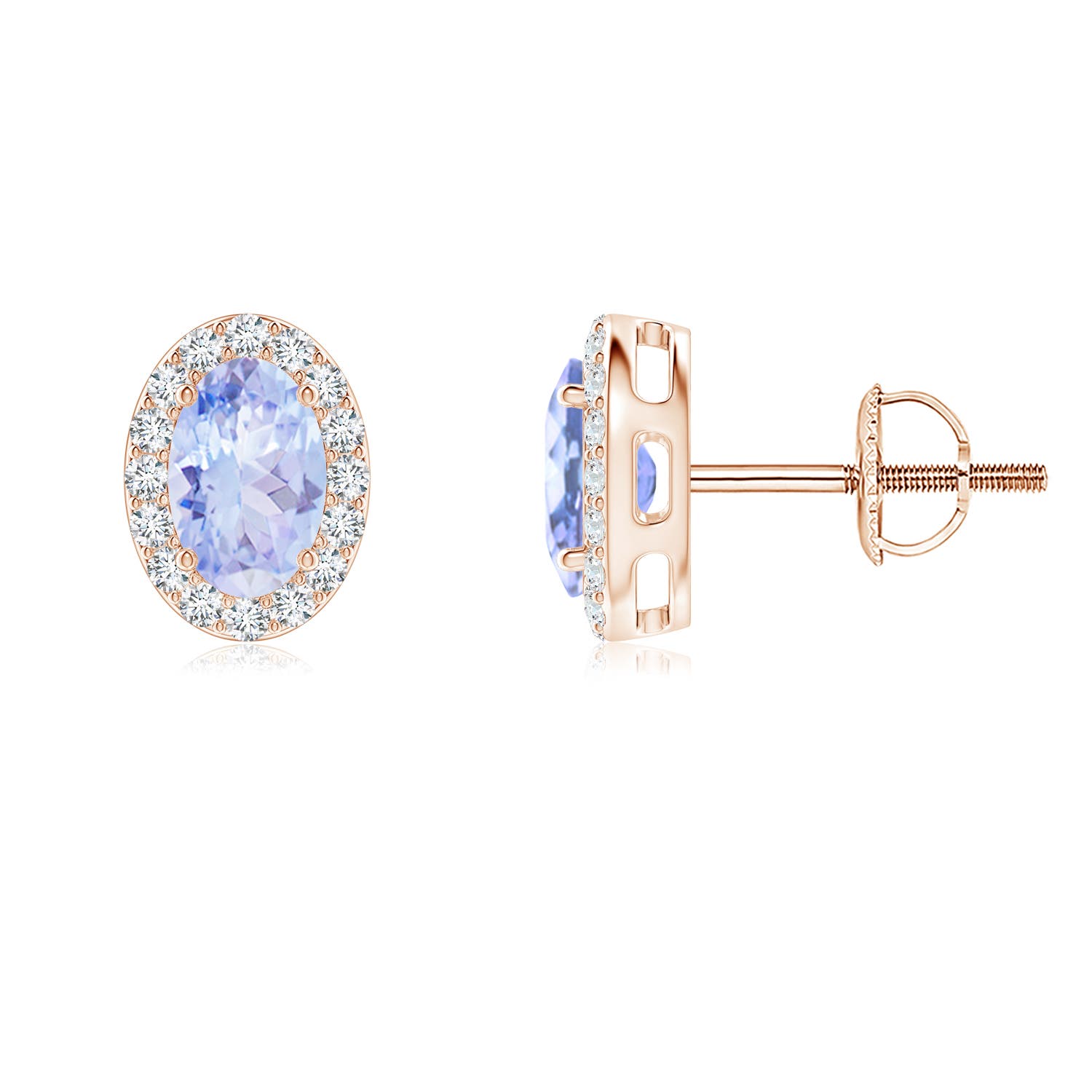 A - Tanzanite / 1.09 CT / 14 KT Rose Gold