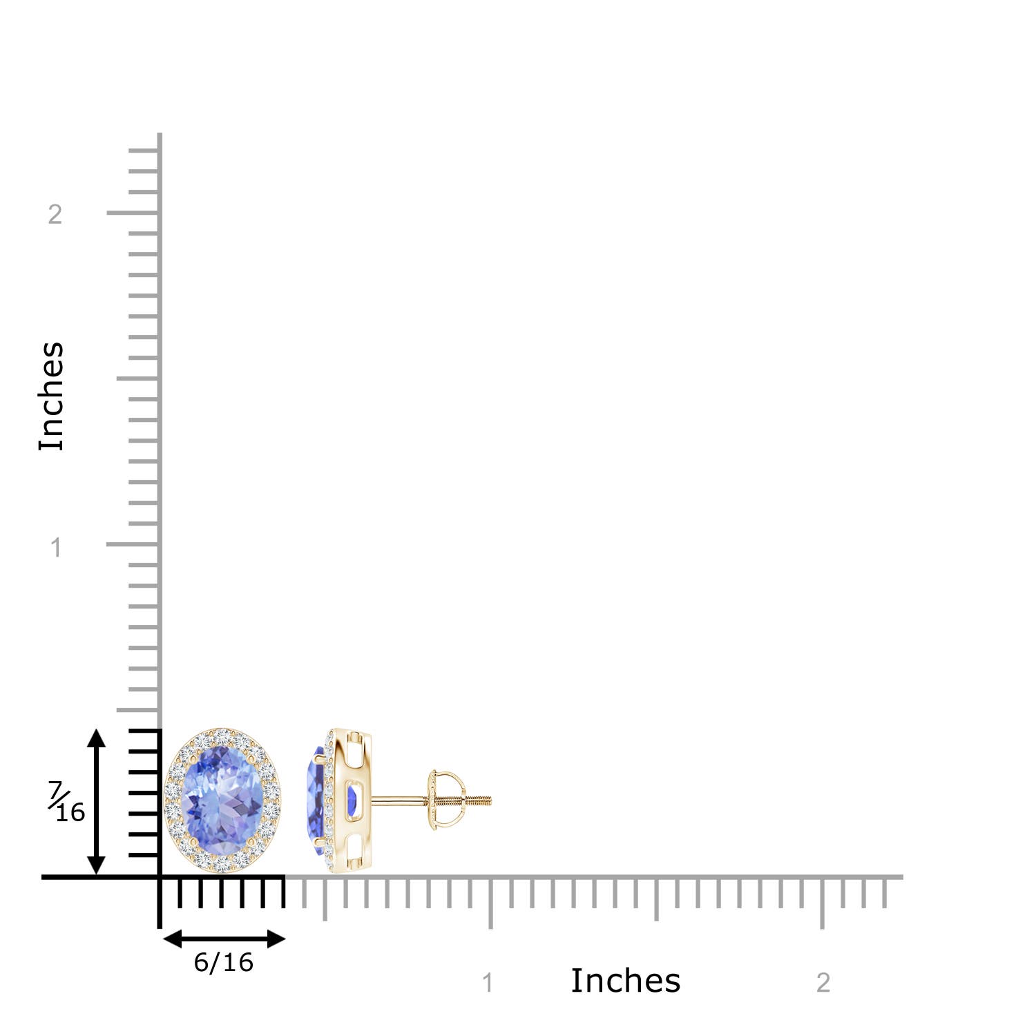 A - Tanzanite / 2.86 CT / 14 KT Yellow Gold