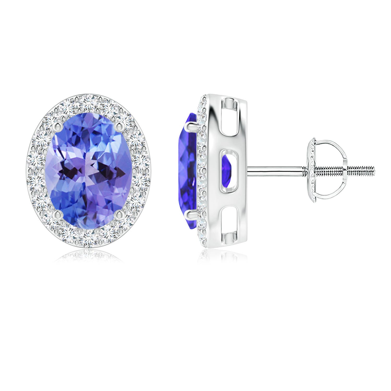 AA - Tanzanite / 2.86 CT / 14 KT White Gold