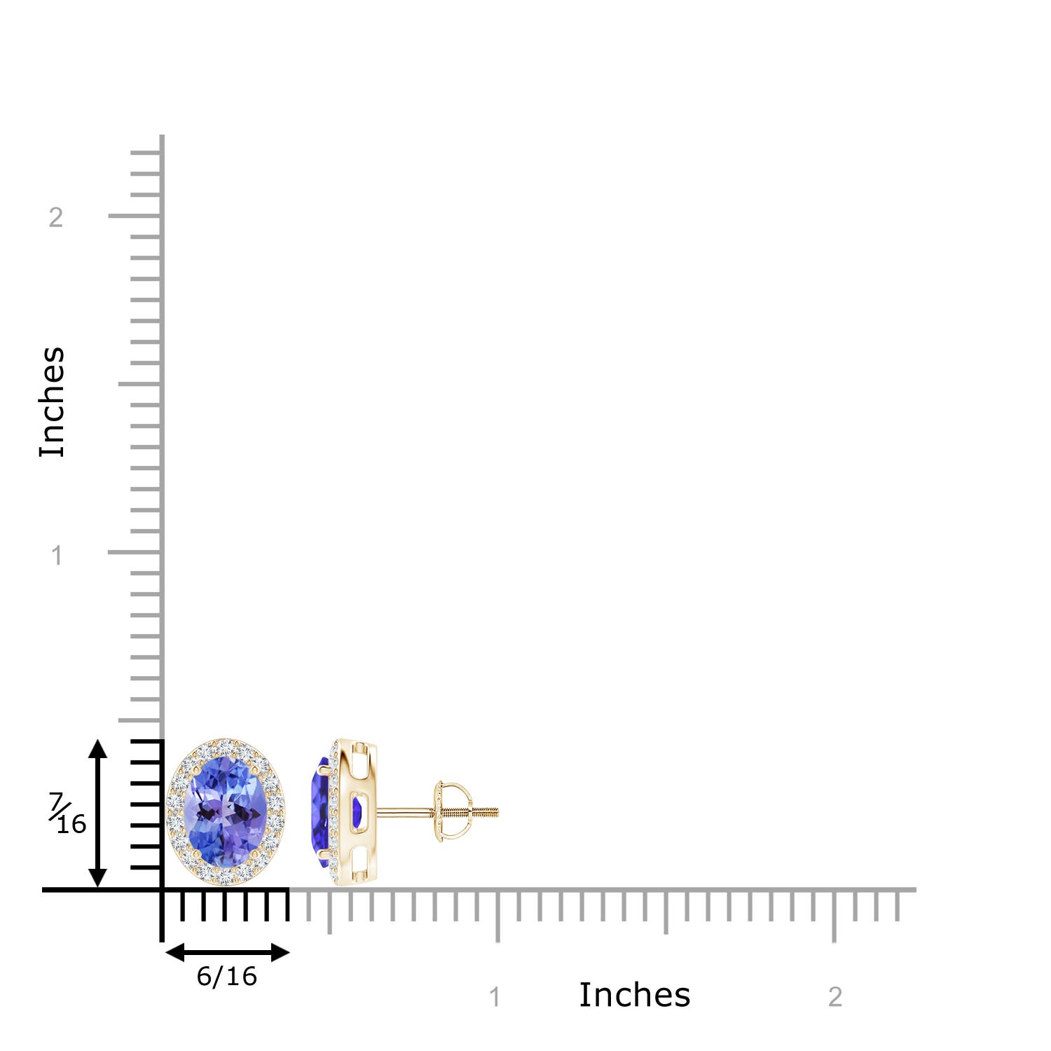 AA - Tanzanite / 2.86 CT / 14 KT Yellow Gold