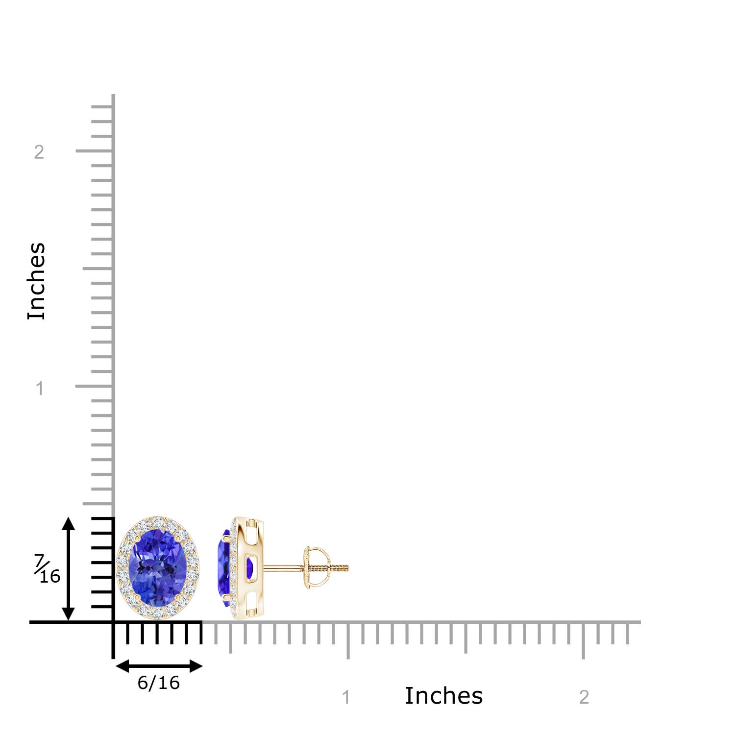 AAA - Tanzanite / 2.86 CT / 14 KT Yellow Gold