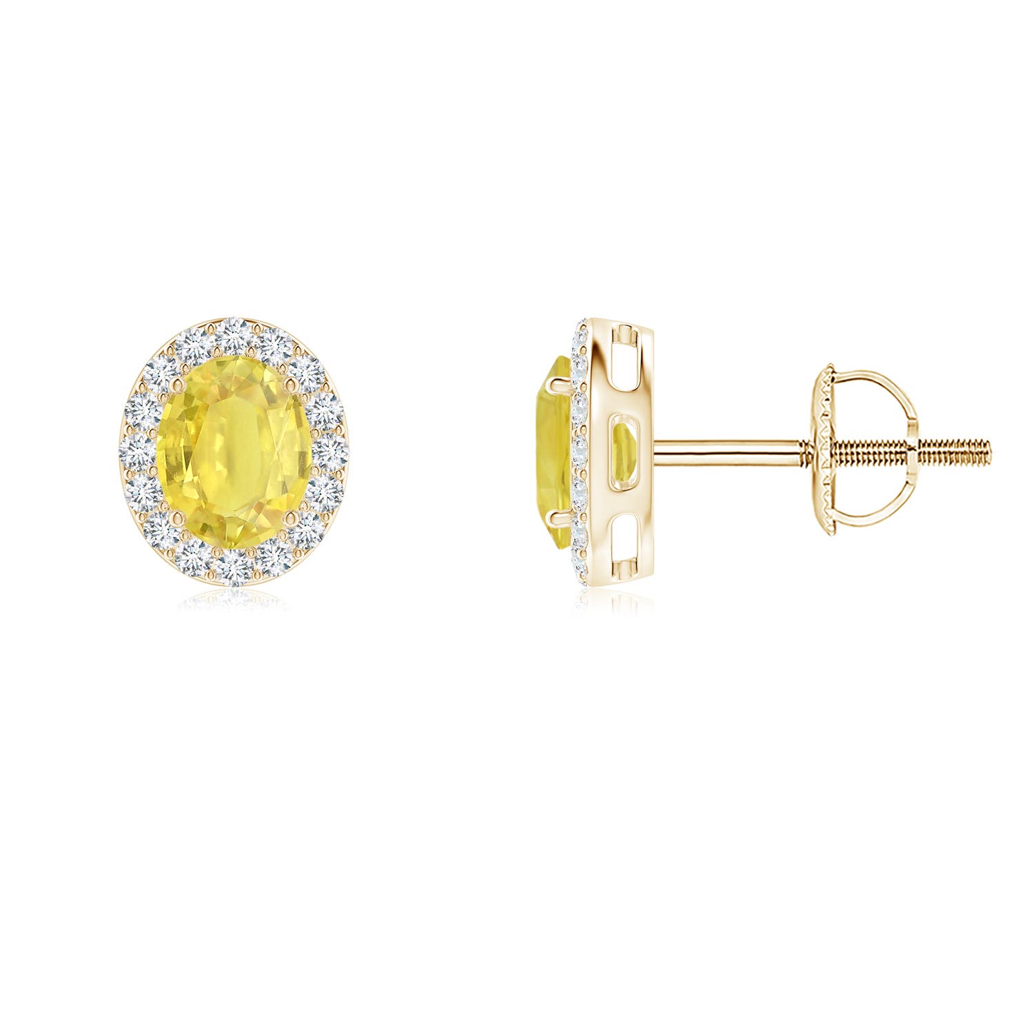 A - Yellow Sapphire / 1.06 CT / 14 KT Yellow Gold