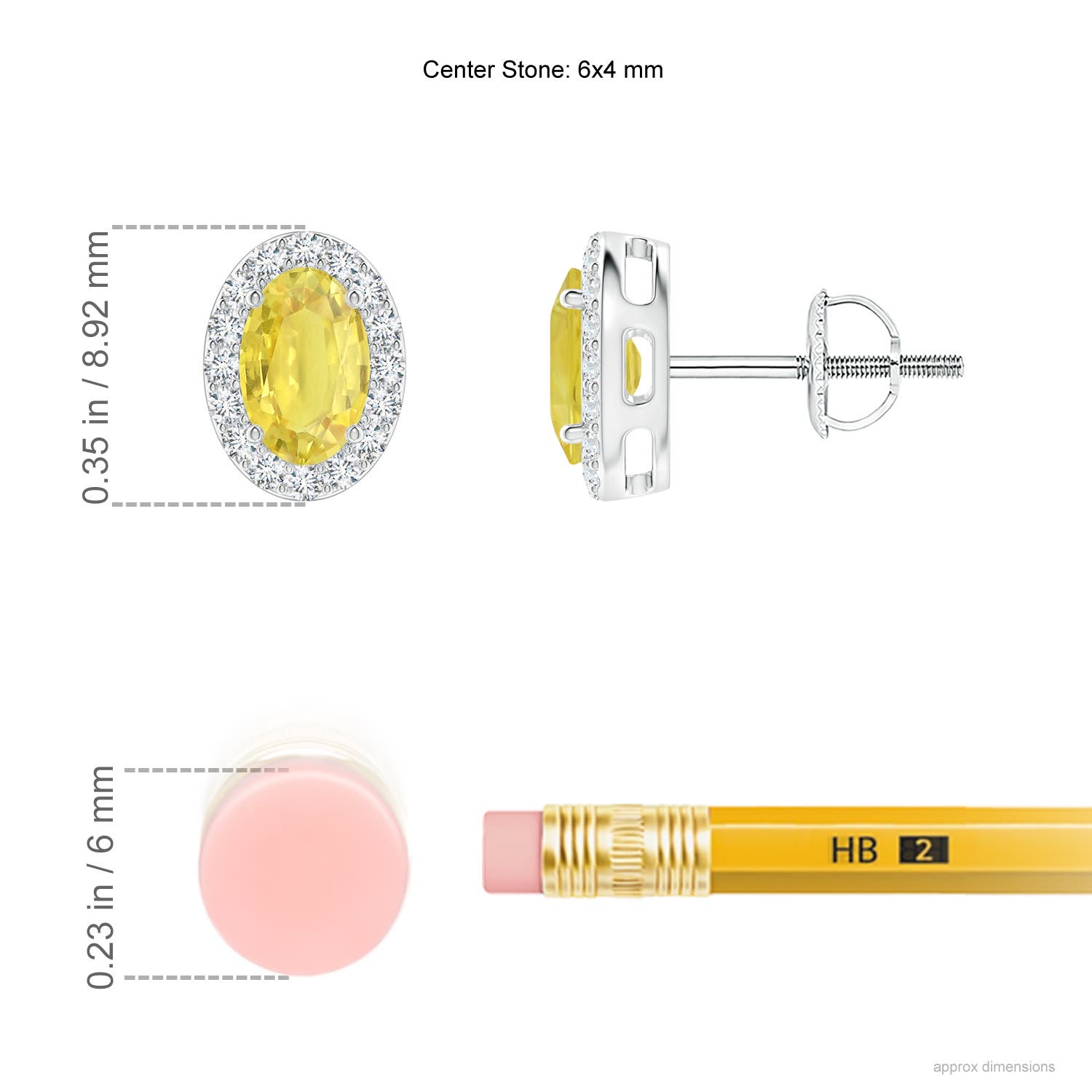 A - Yellow Sapphire / 1.51 CT / 14 KT White Gold